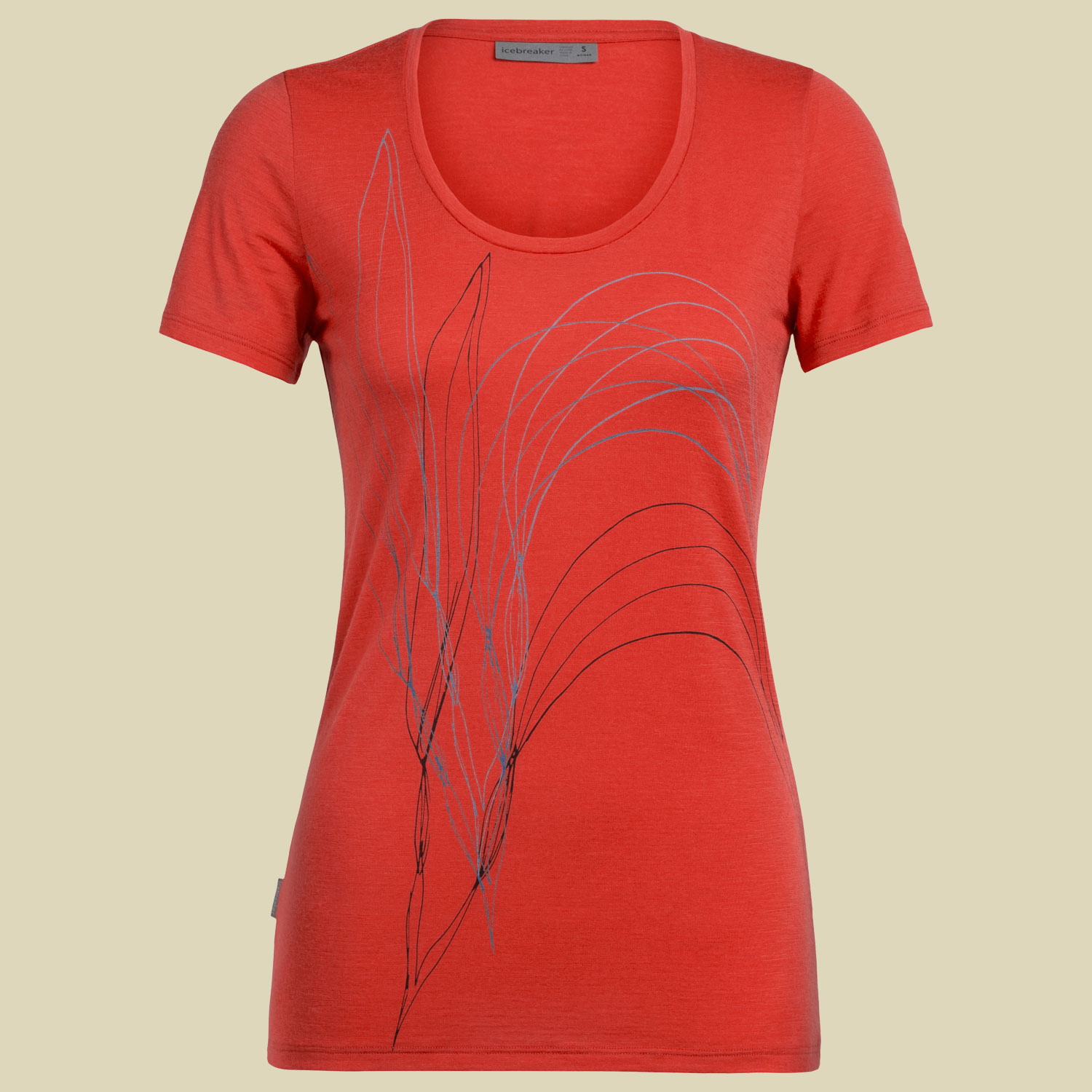 Tech Lite SS Scoop Graphic Collection Women Größe M  Farbe leaf fire