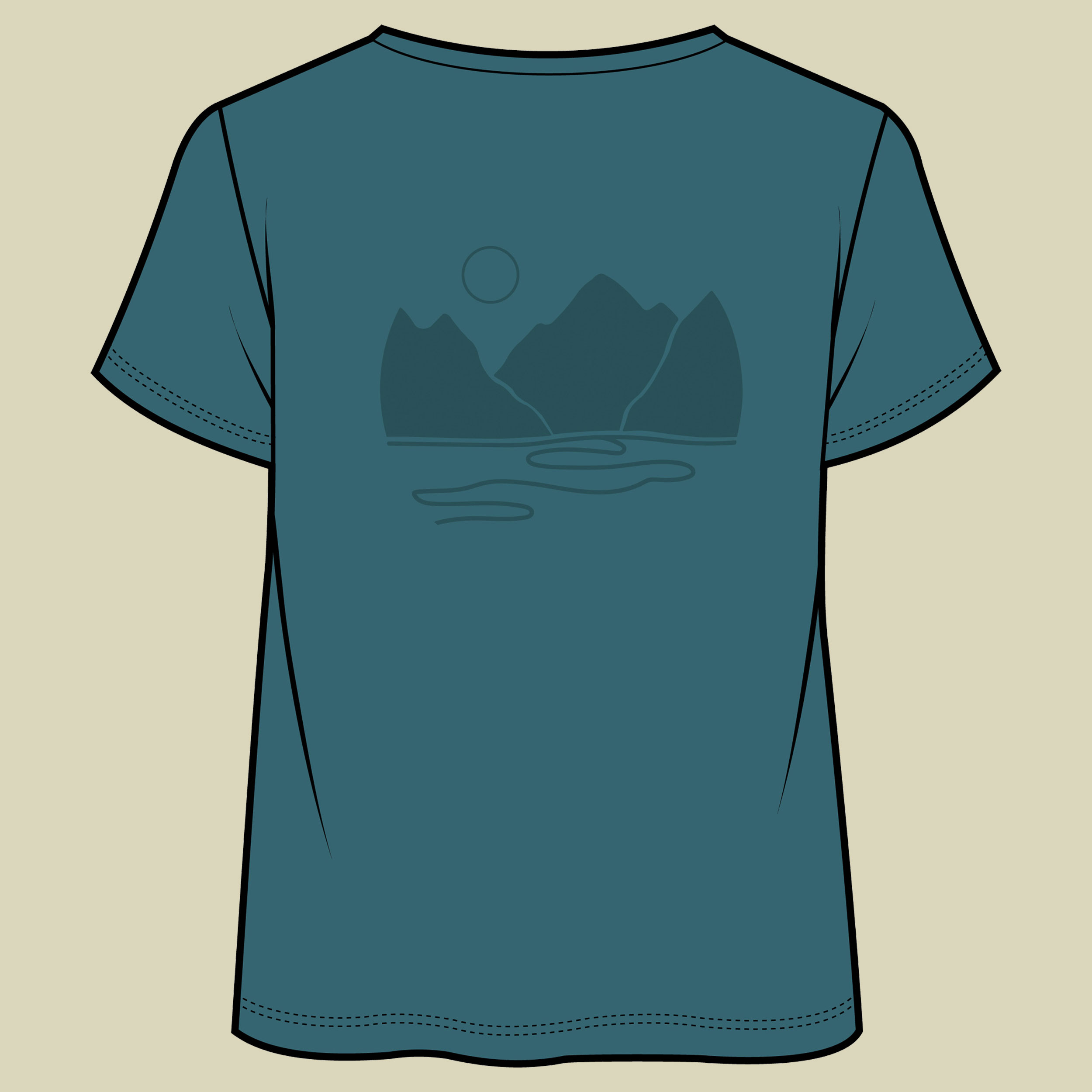 Morain Bamboo Lady T-Shirt M blau - blue