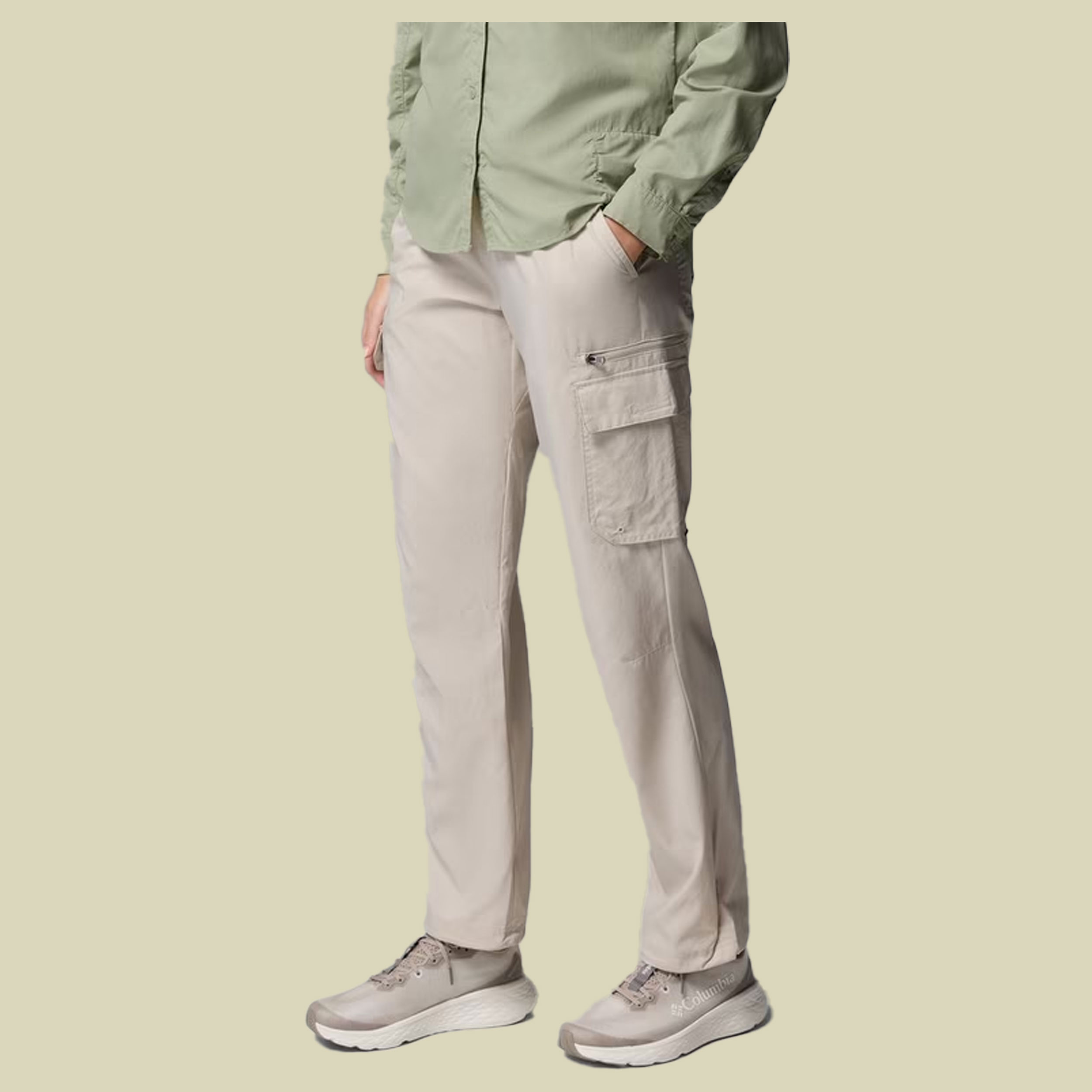 Skien Valley Cargo Pant Women XL beige - dark stone