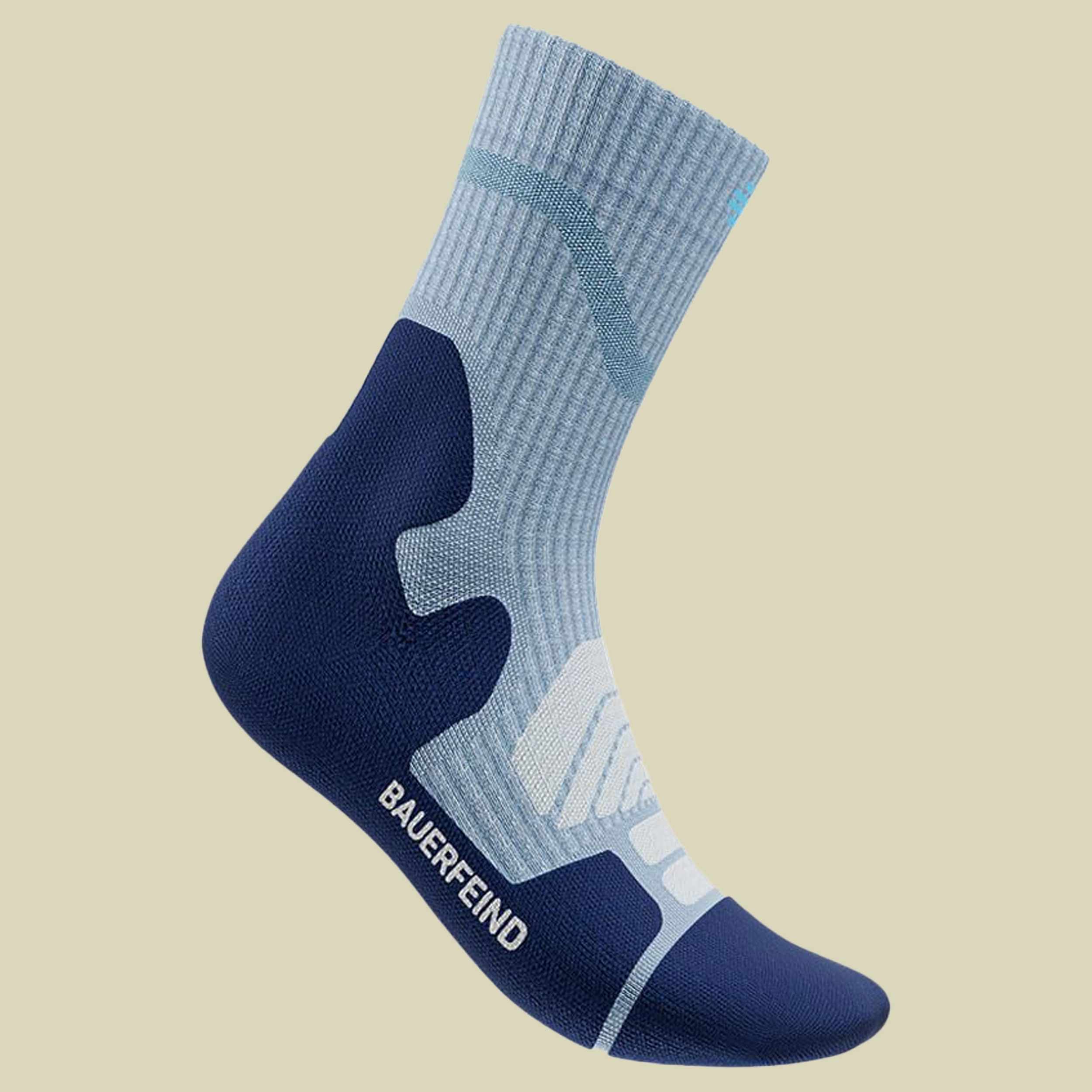 Outdoor Merino Mid Cut Socks Women 43-46 blau - sky blue