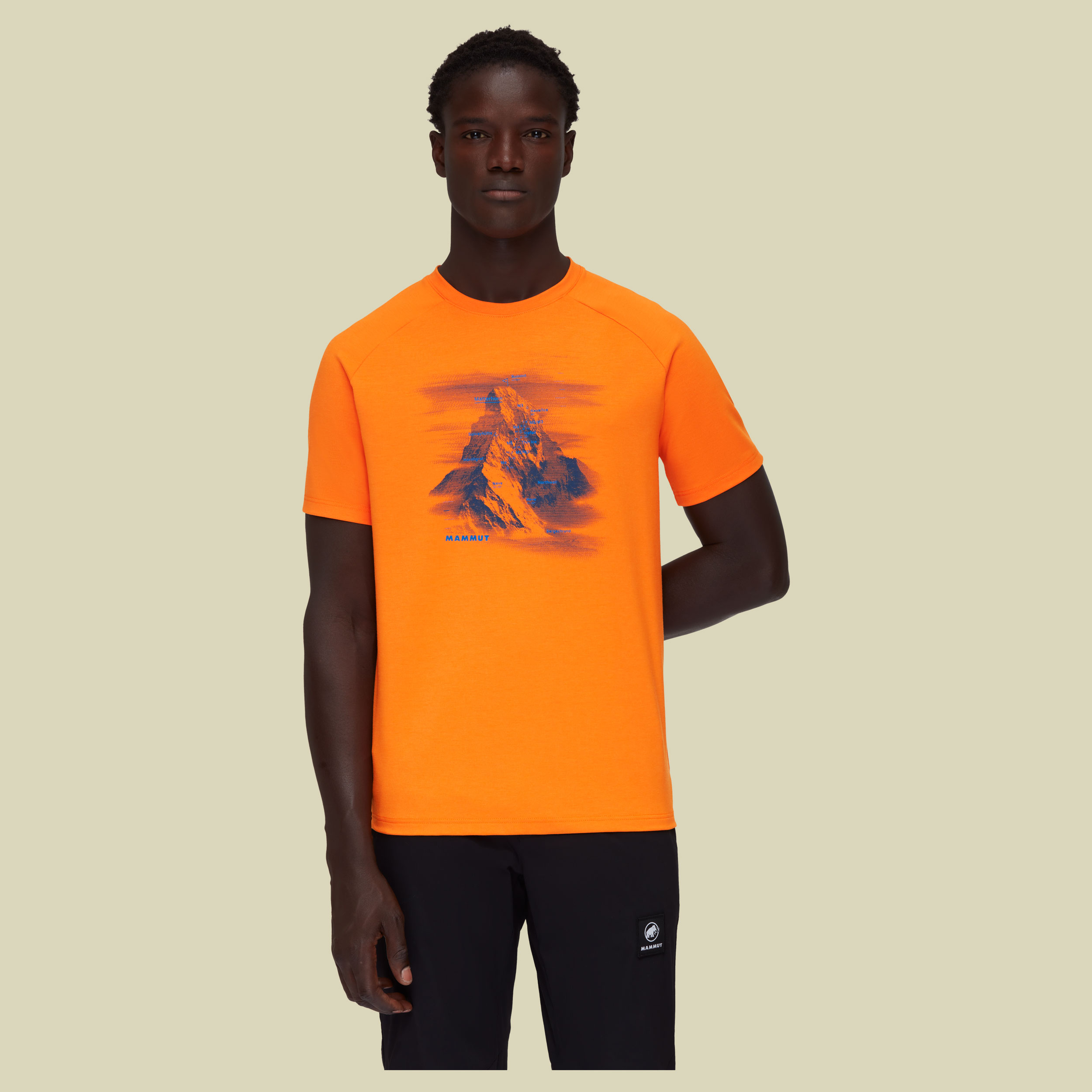 Mountain T-Shirt Men Hörnligrat Größe L  Farbe dark tangerine