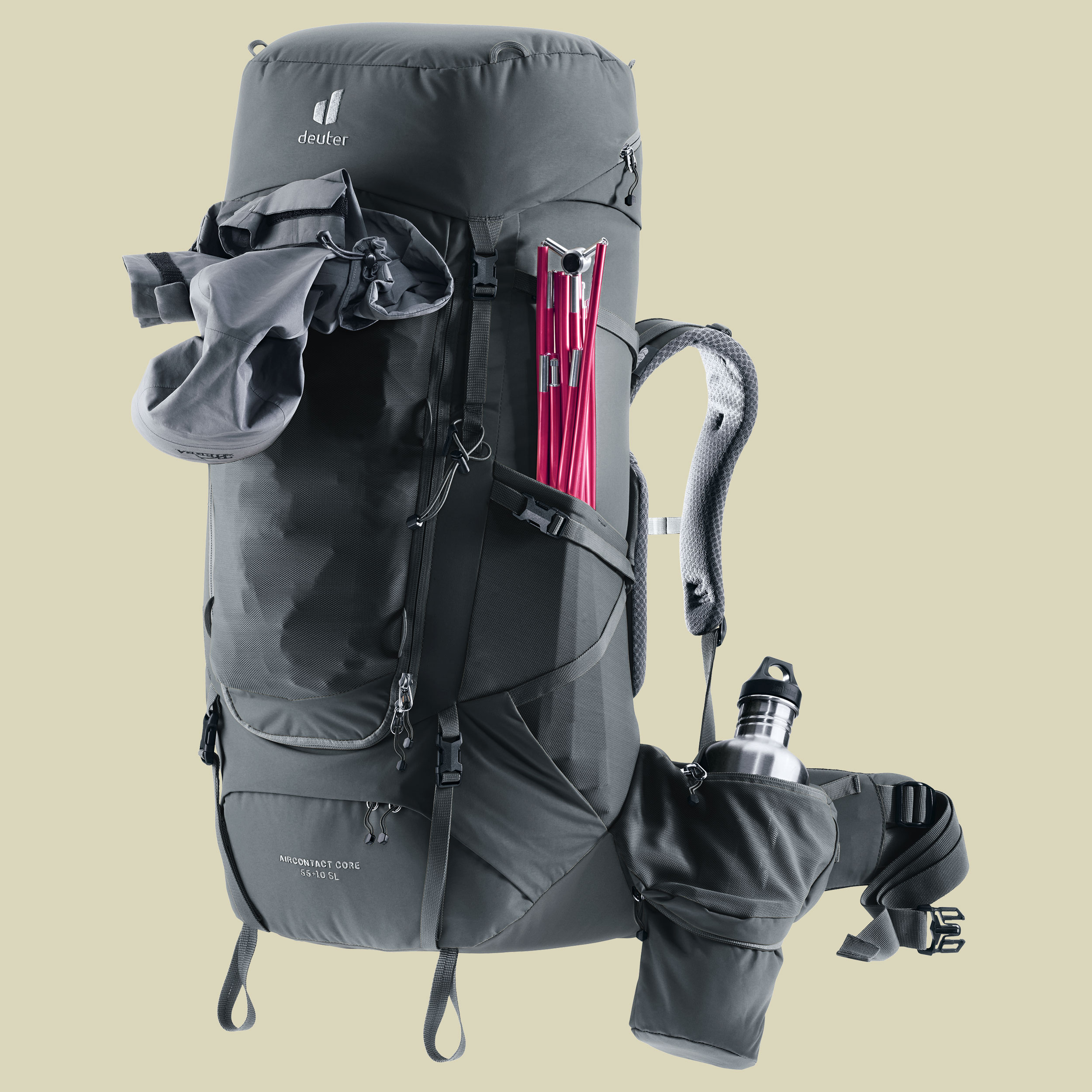 Aircontact Core 55+10 SL Women 55 + 10 grau - graphite