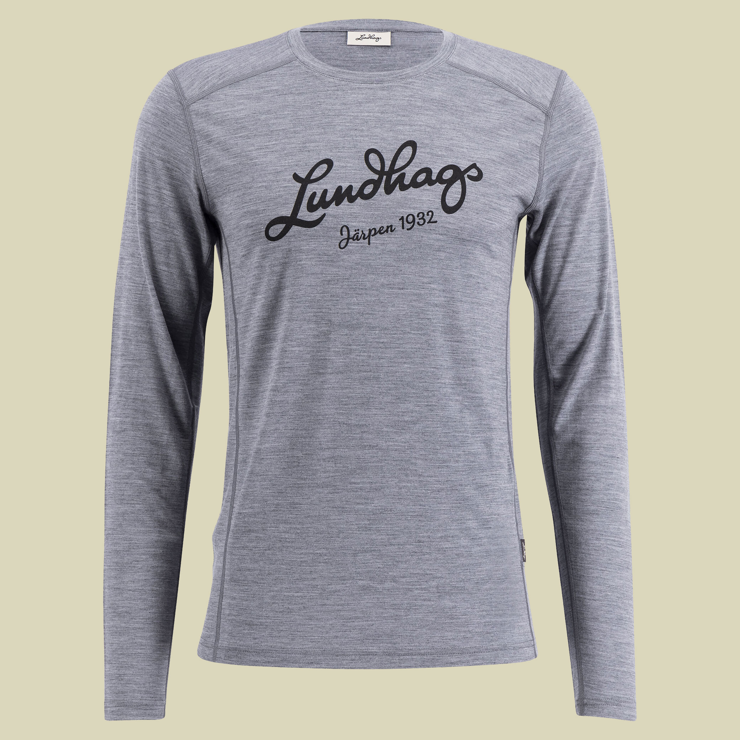 Fulu Merino Longsleeve T-Shirt Men Größe L  Farbe grey melange