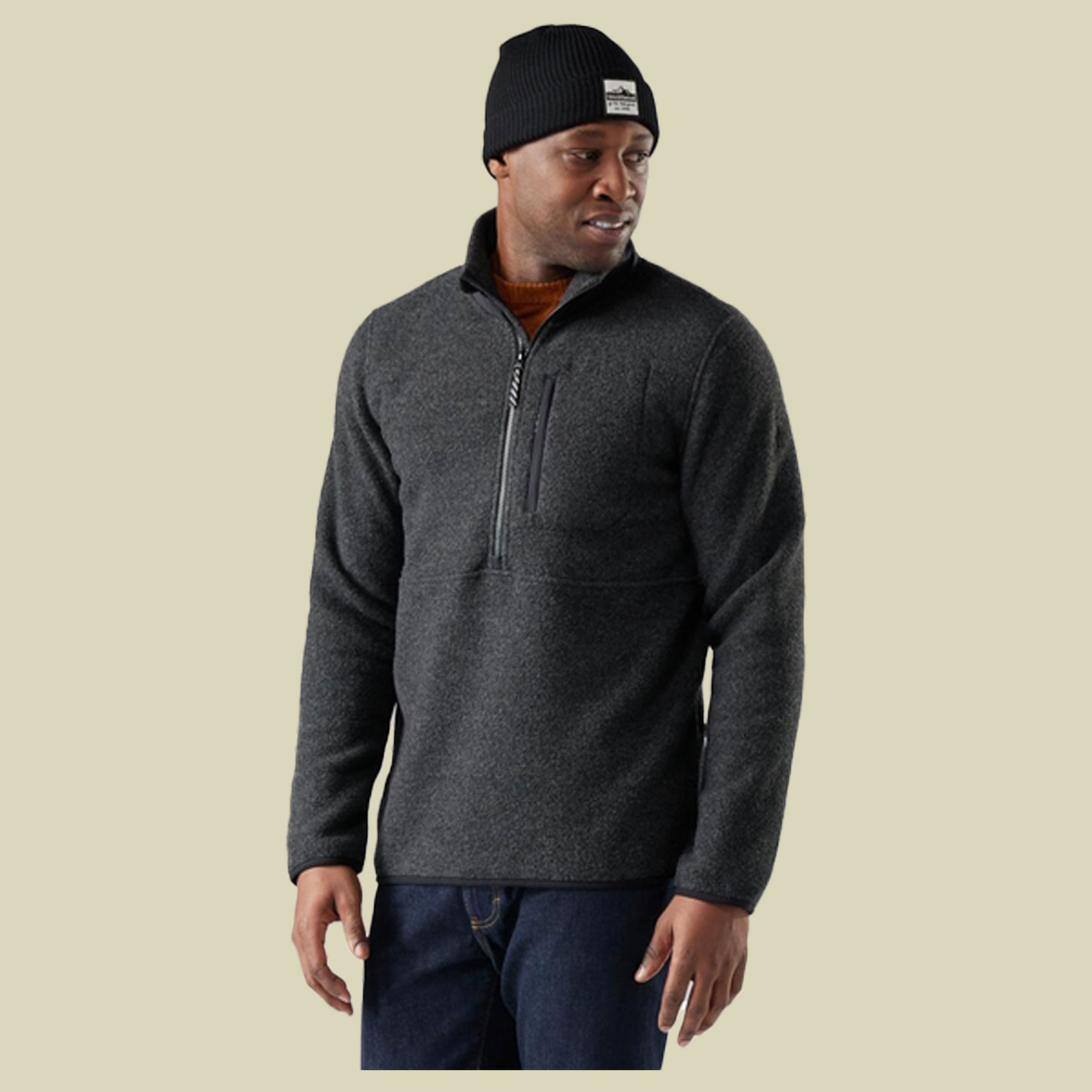 Second Cut Fleece 1/2 Zip Men XXL grau - charcoal