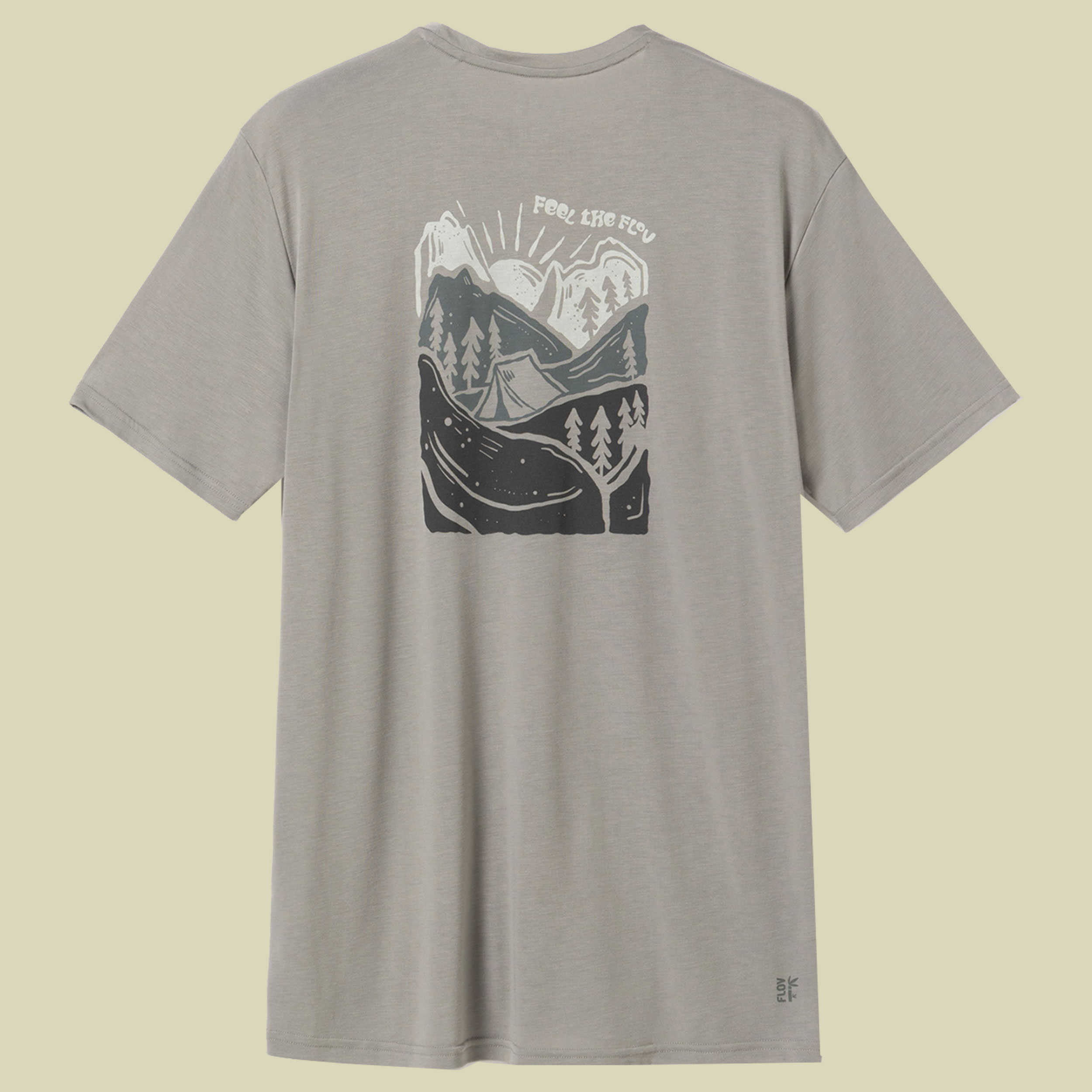 Timberon Bamboo T-Shirt Men XL grau - light grey/dark grey