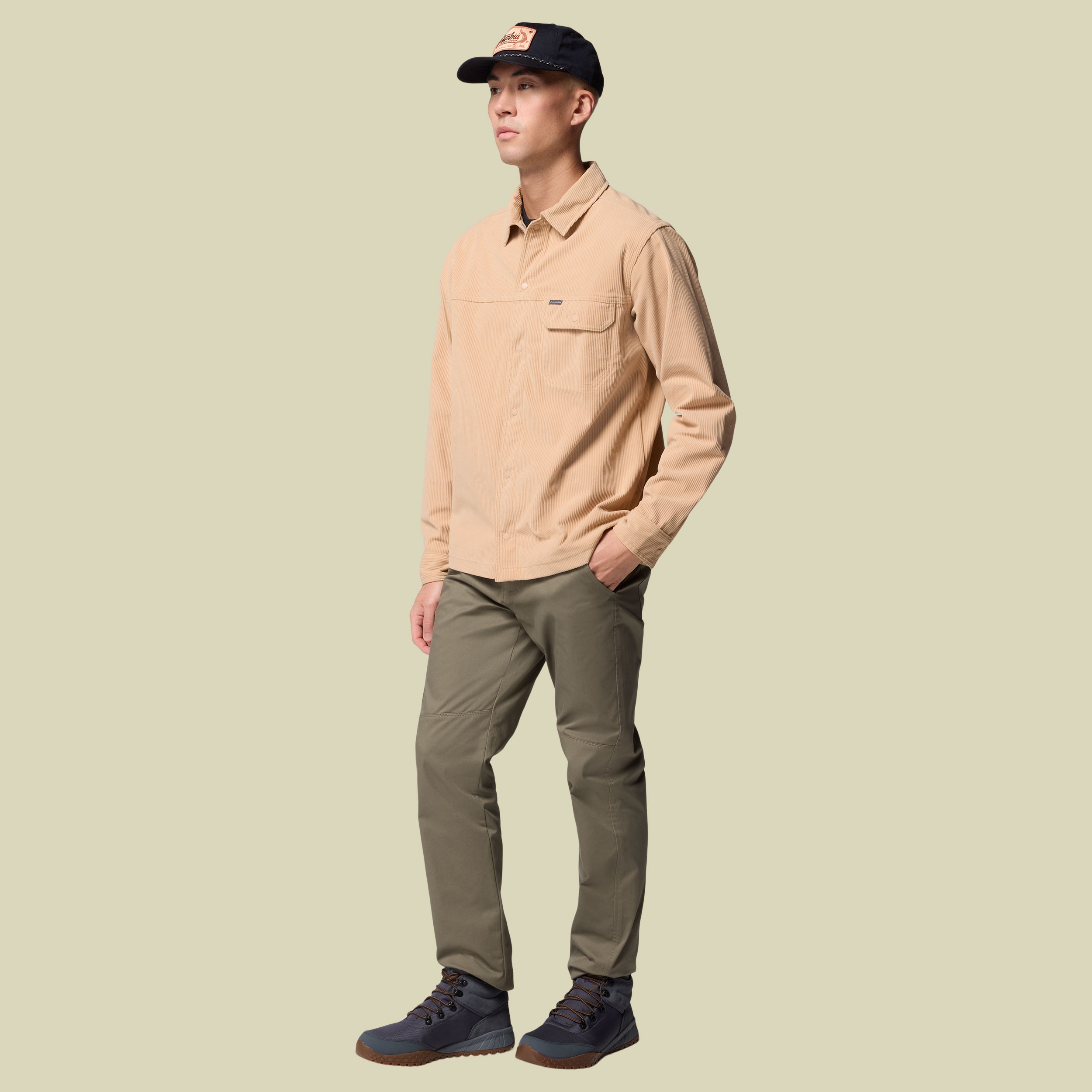 Flare Gun Corduroy Shirt XL braun - Farbe canoe