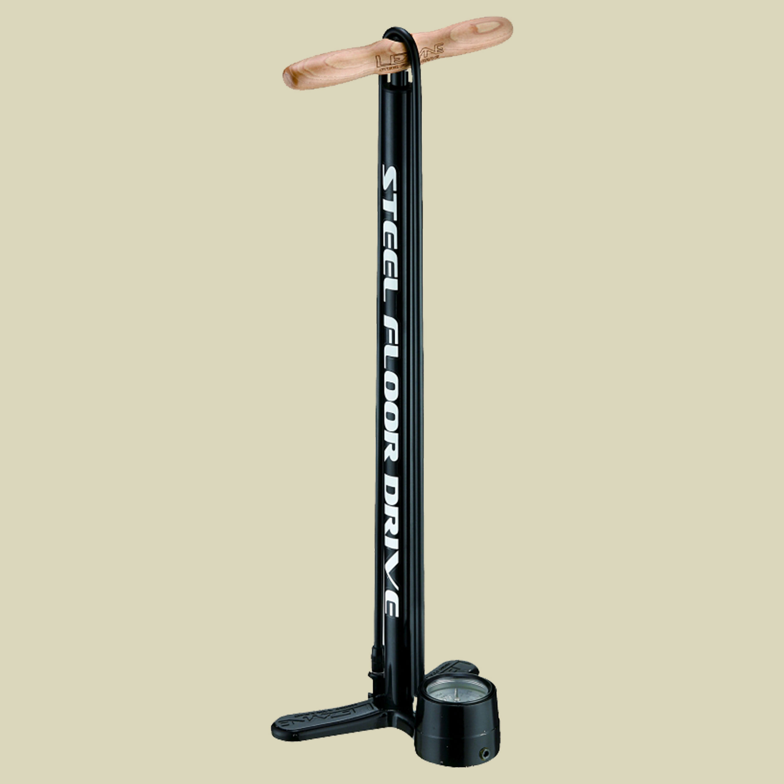 Standluftpumpe Steel Drive Größe: 63,5 cm Farbe schwarz-glänzend
