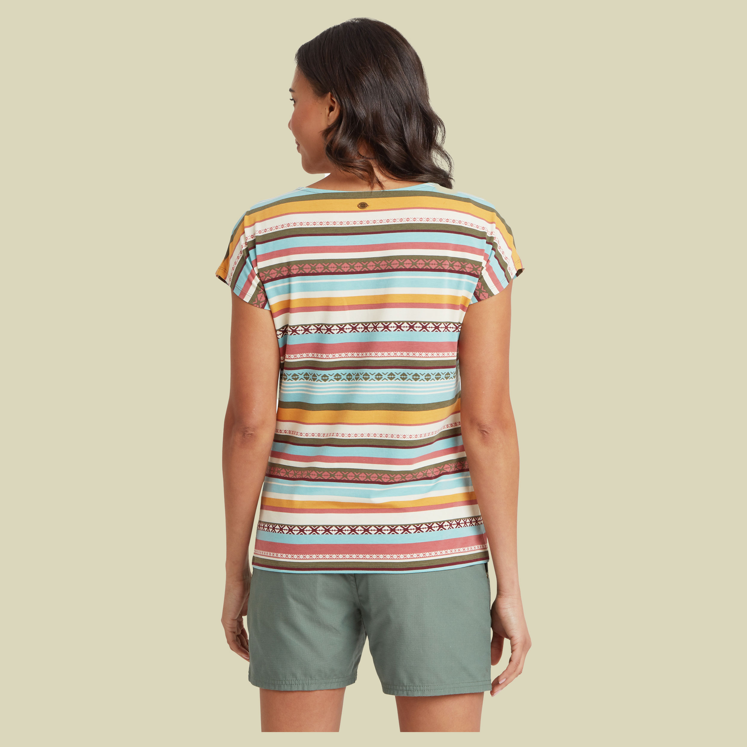 Neha Tee Women mehrfarbig gestreift XL - Farbe evergreen indreni