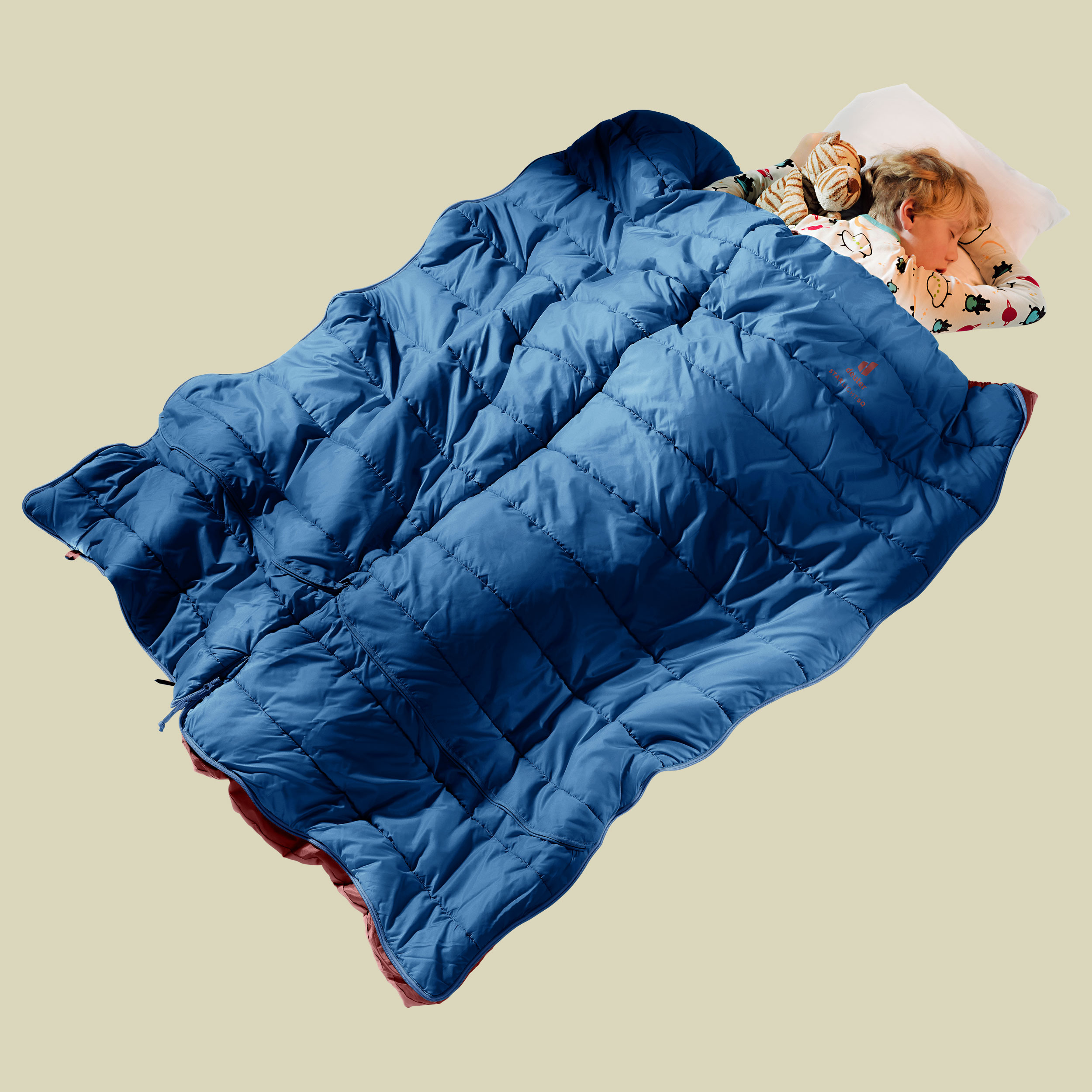 Starlight SQ Zip links blau - Farbe nightblue-redwood