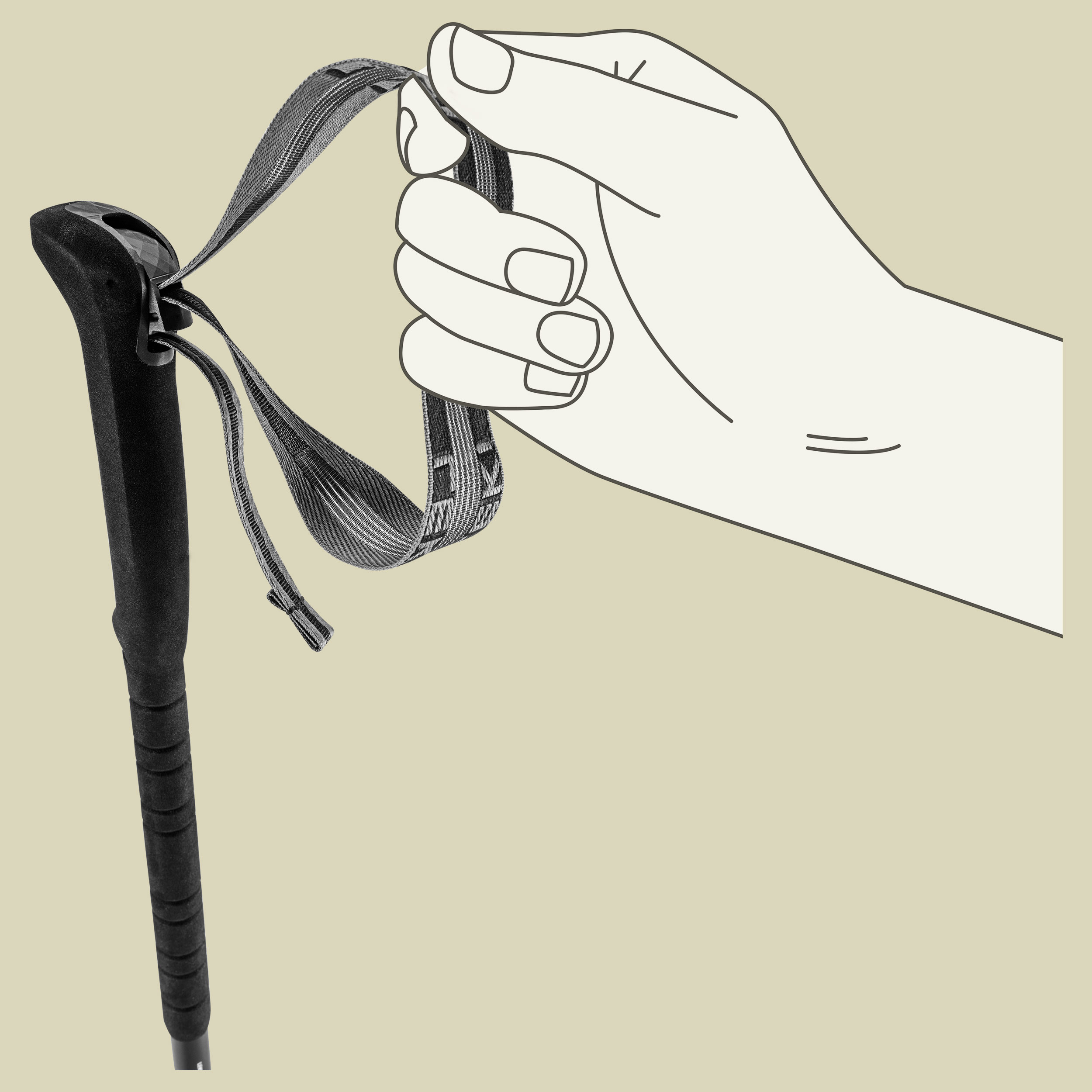 Skytera Lite Länge 100 - 135 cm Farbe black-white-neonorange