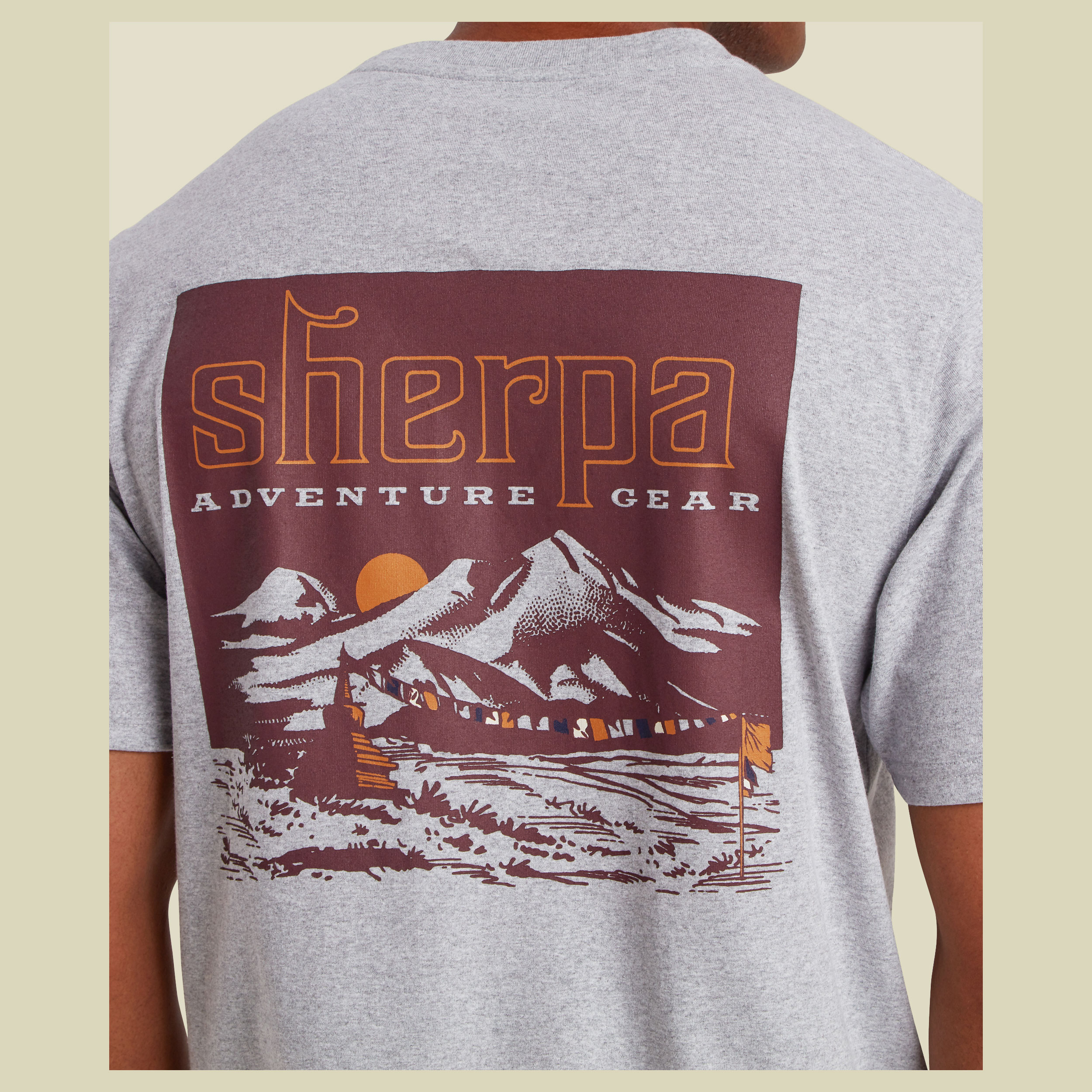 Jutnu Himalayan Tee Men XXL grau- Farbe  monsoon