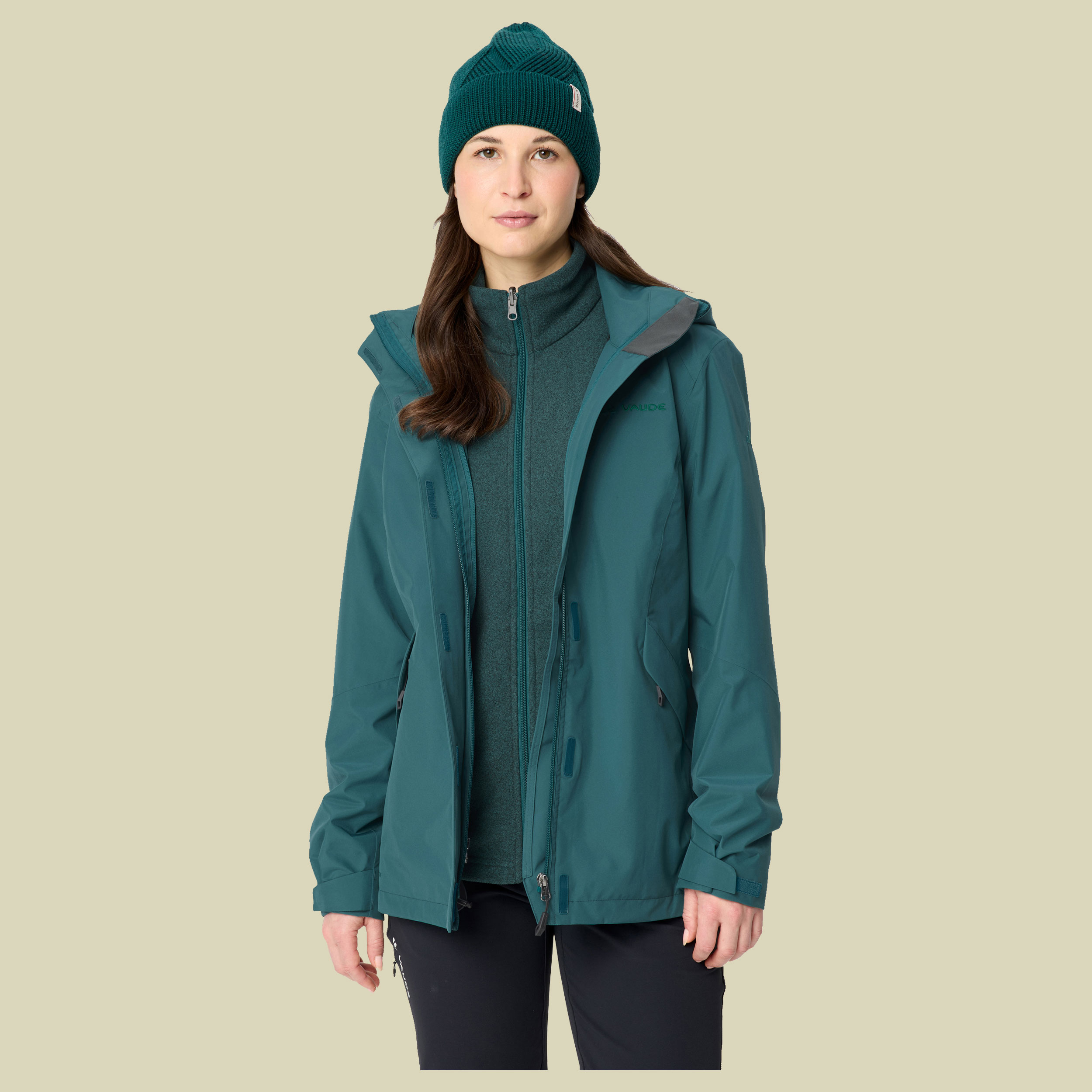 Rosemoor 3in1 Jacket Women 36 grün - dark fjord green