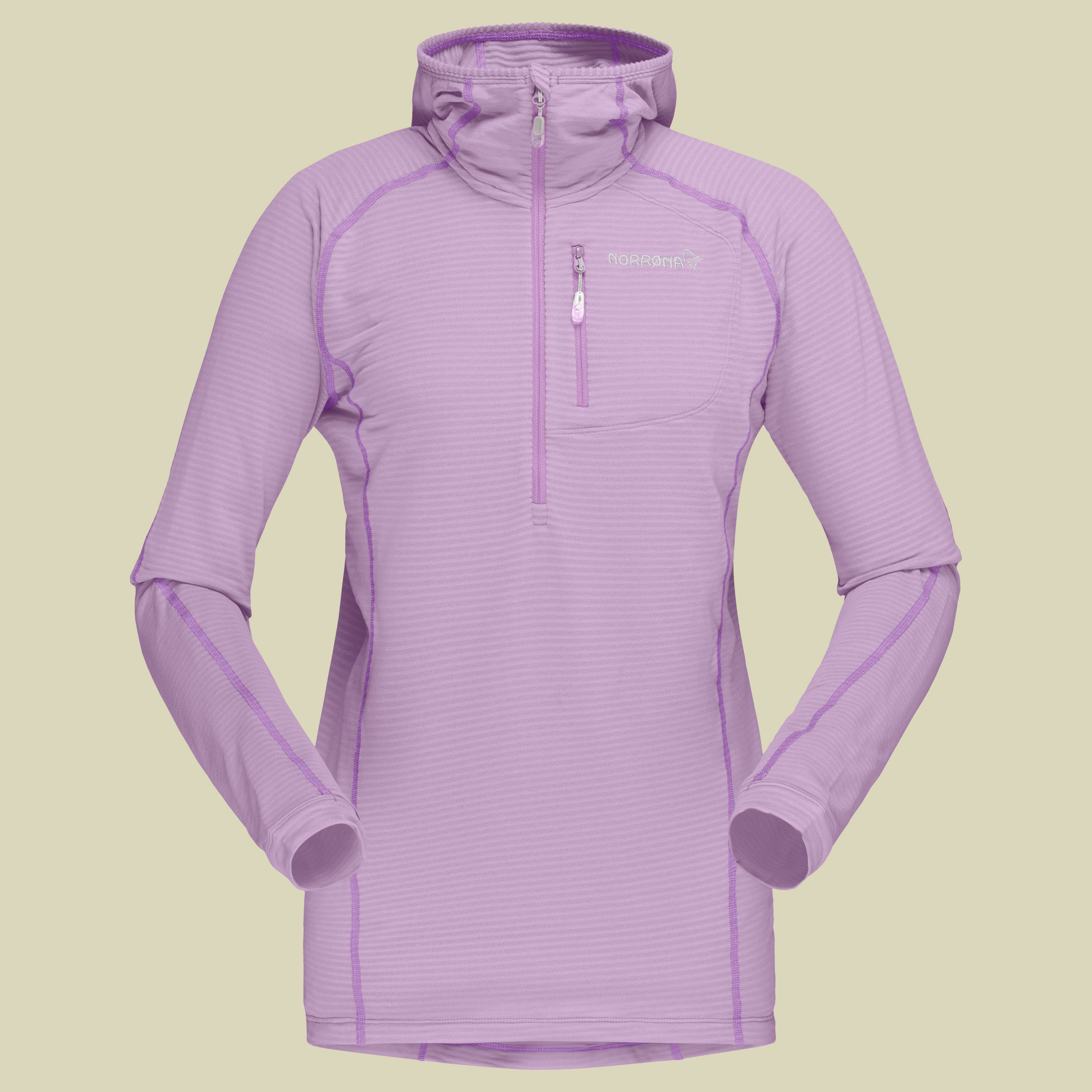 Bitihorn Warm1 Stretch Hoodie Women Größe L  Farbe violet tulle
