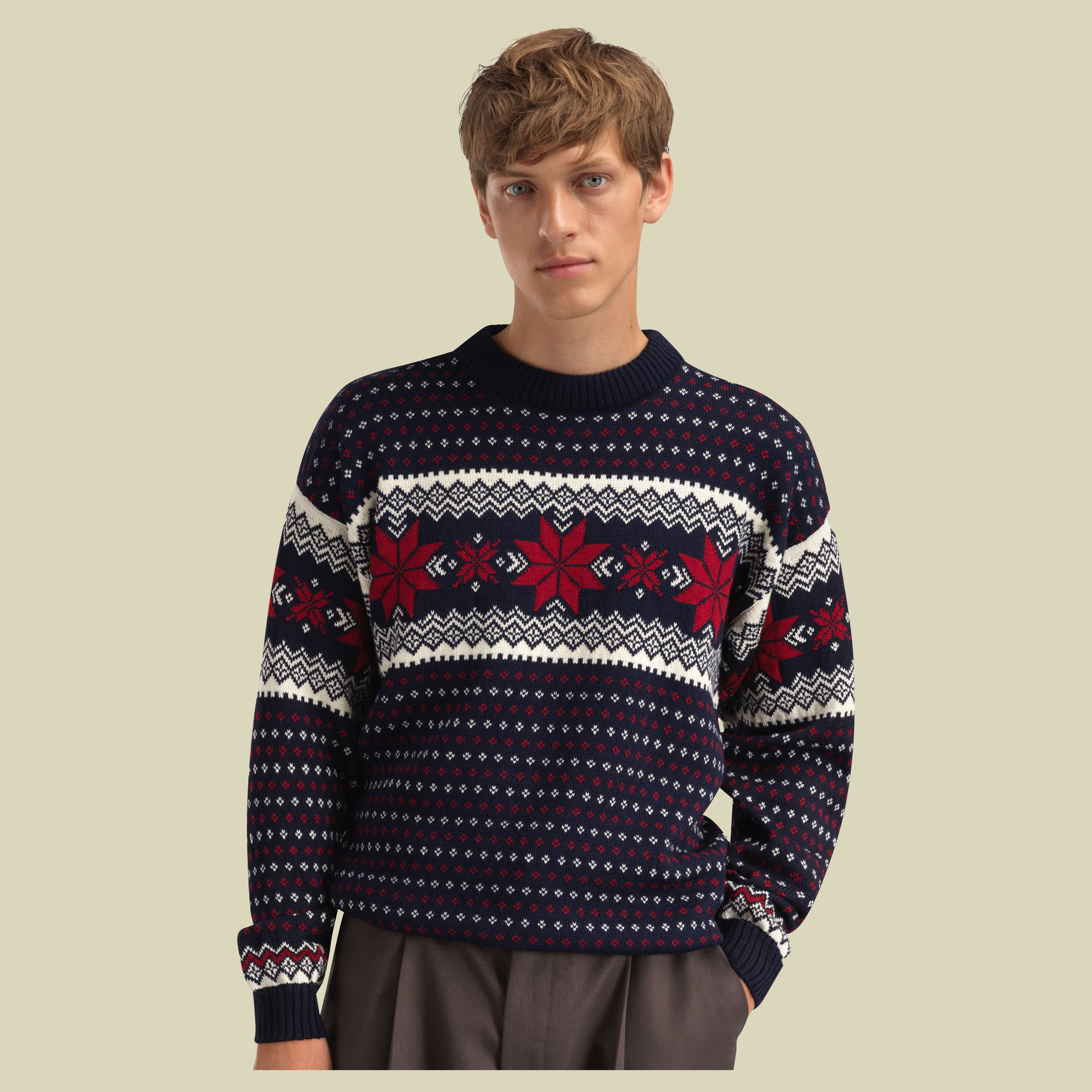 Egersund Masc. Sweater Men XL blau - marine offwhite