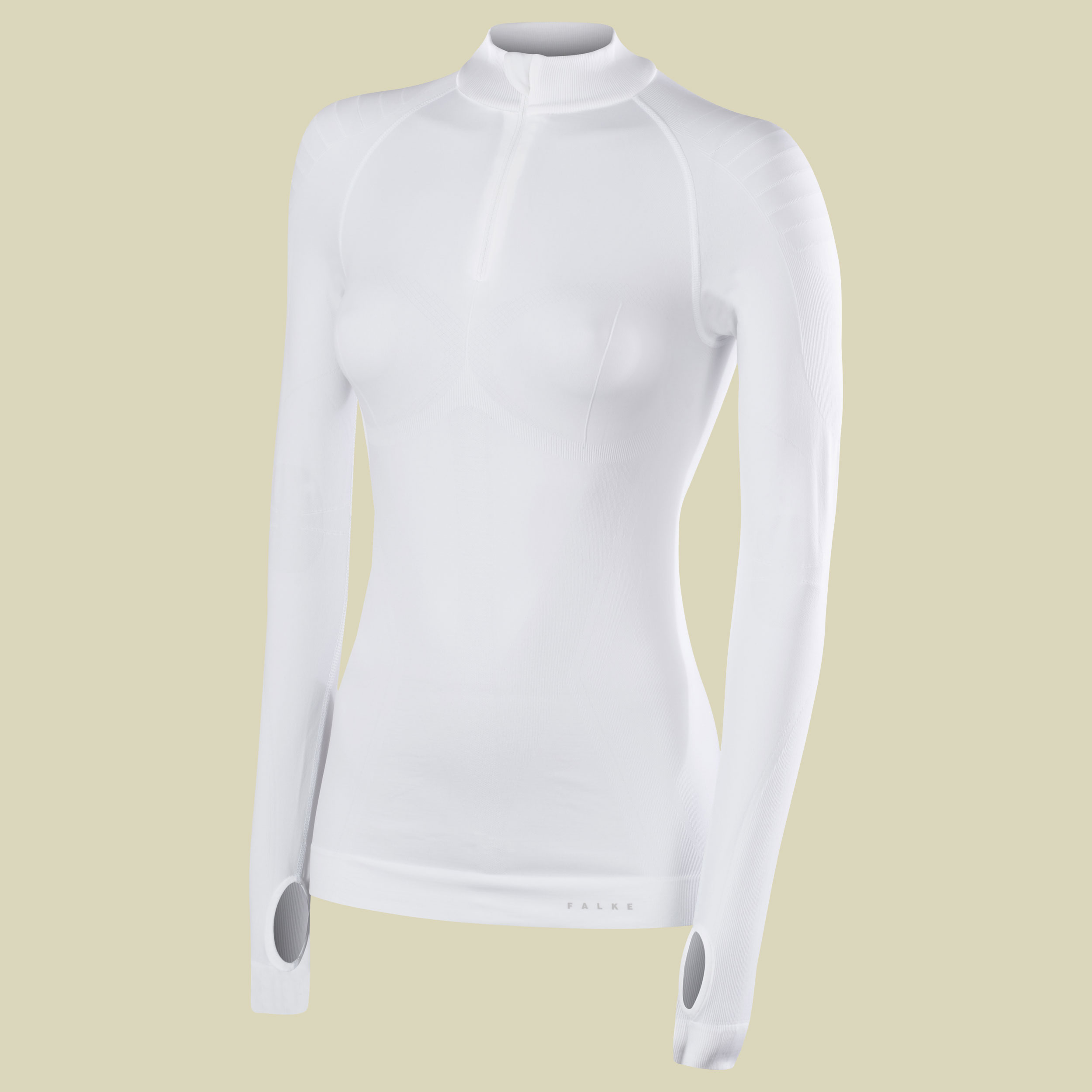 W Zip Shirt Tight Fit Women Größe S Farbe white