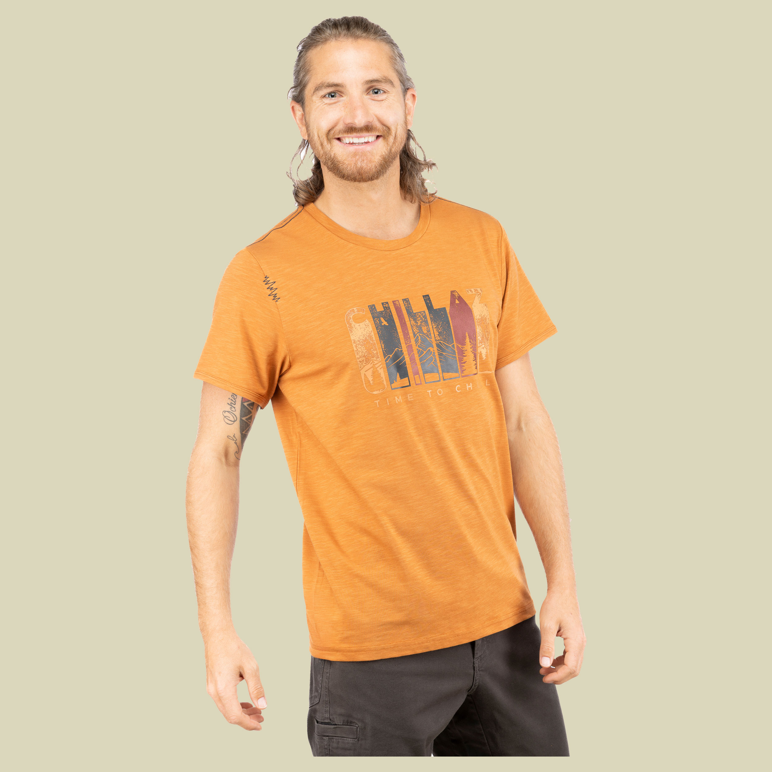 Chillaz Time to Chill T-Shirt Men XL braun - orange brown