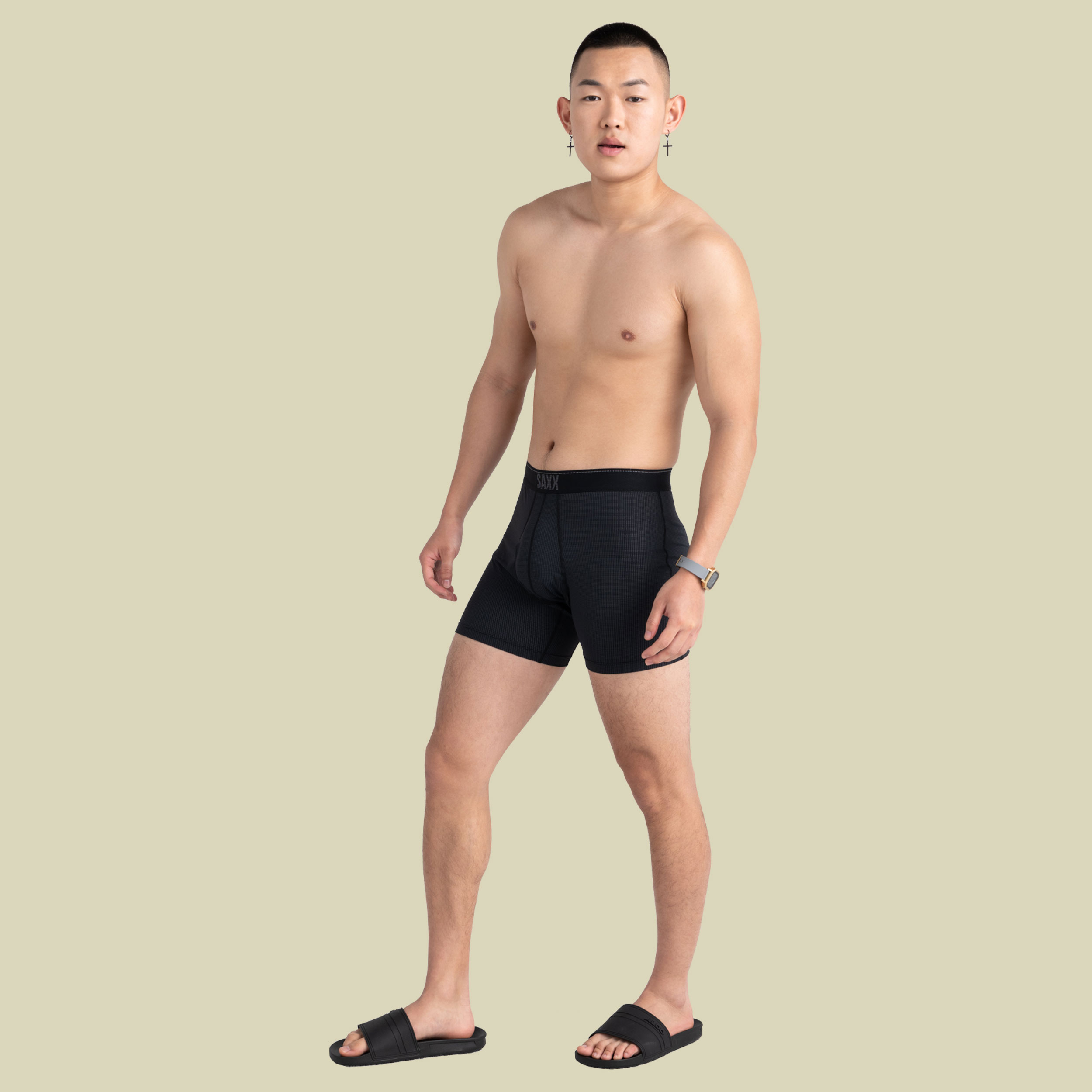 Quest Quick Dry Mesh Boxer Brief Fly 2Pk M mehrfarbig - sunrise stripe/black II