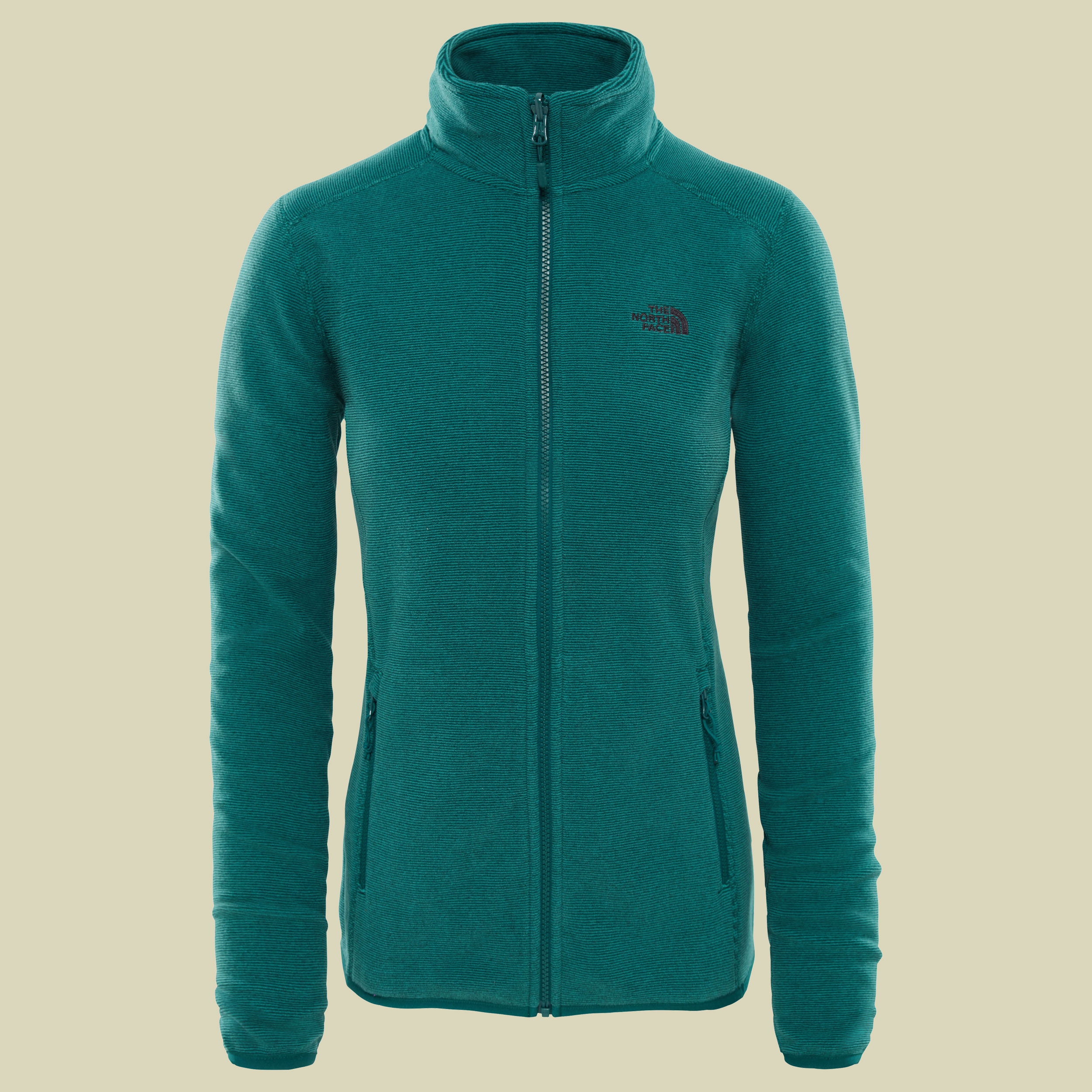 100 Glacier Full Zip Women Größe XS Farbe botanical garden green/TNF black stripe