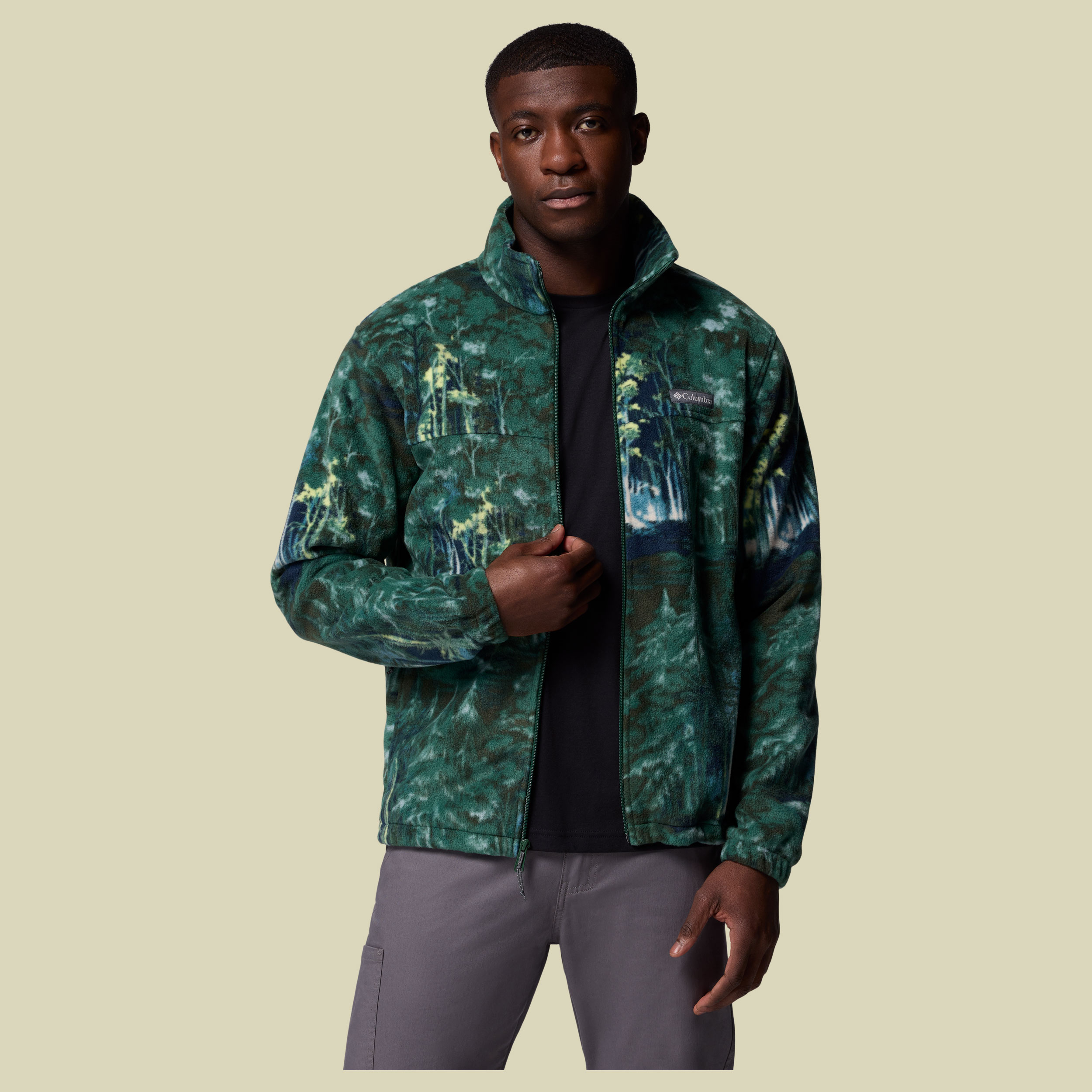 Steens Mountain Printed Jacket Men grün 2 XL - Farbe rain forest deschutestrees