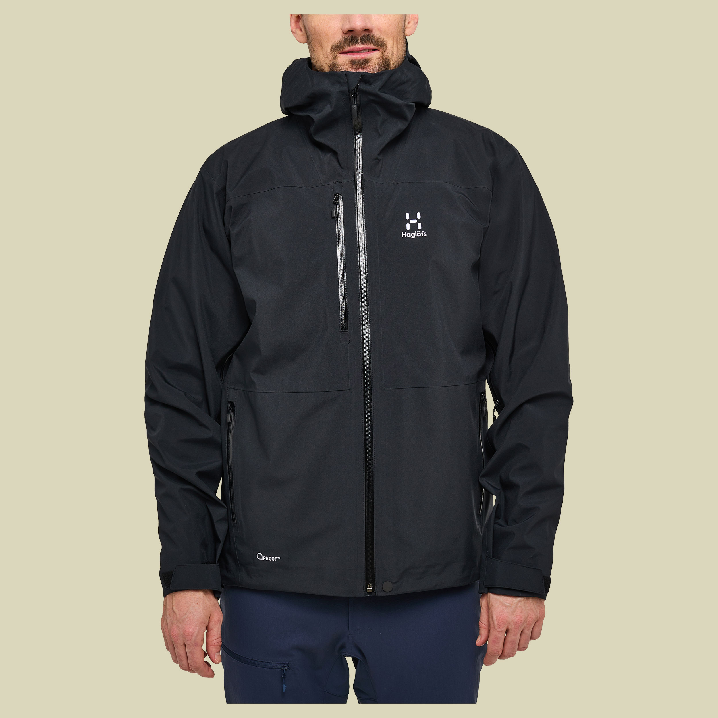 Front Proof Jacket Men Größe XL Farbe true black