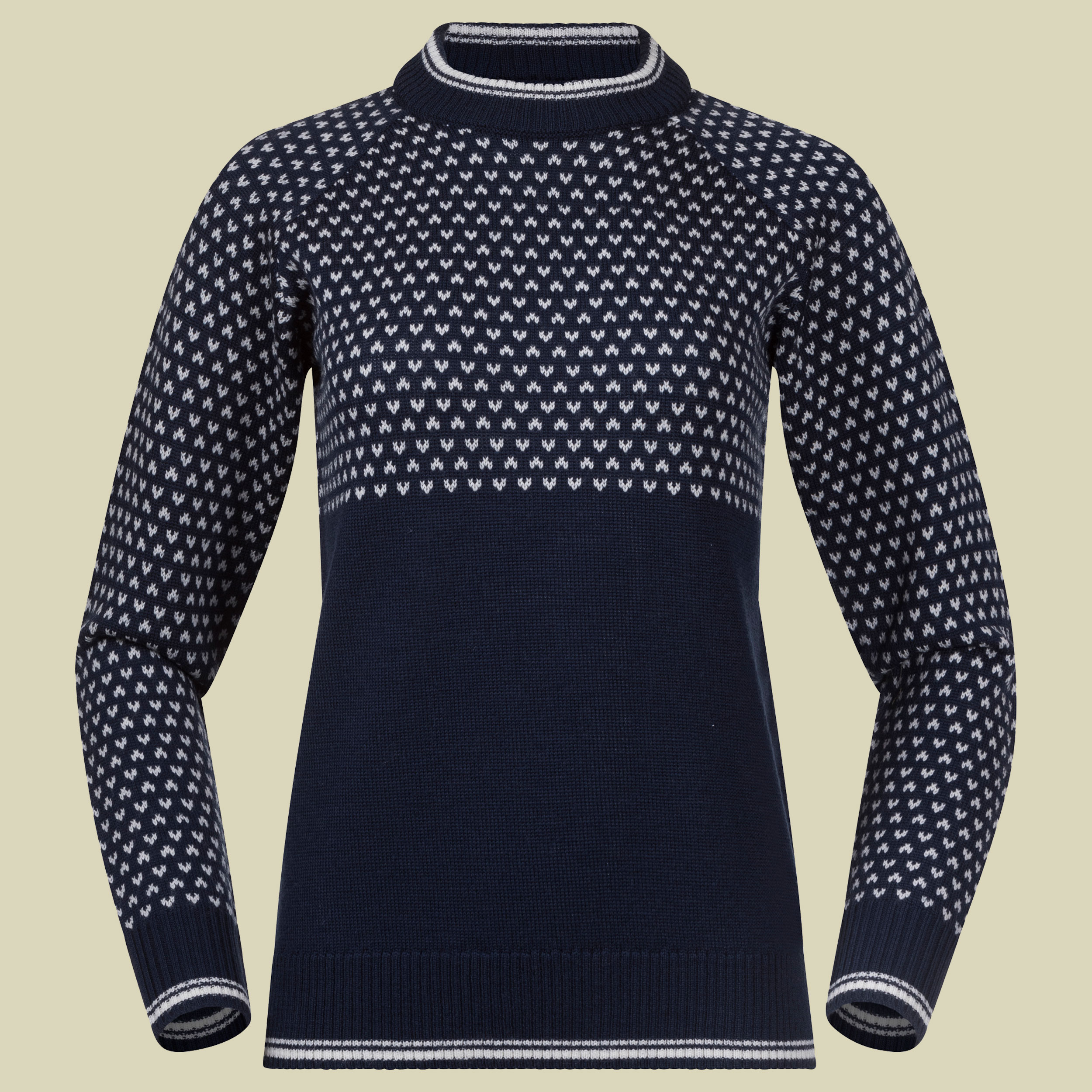 Alvdal Wool Jumper Women Größe XL Farbe navy blue/vanilla white