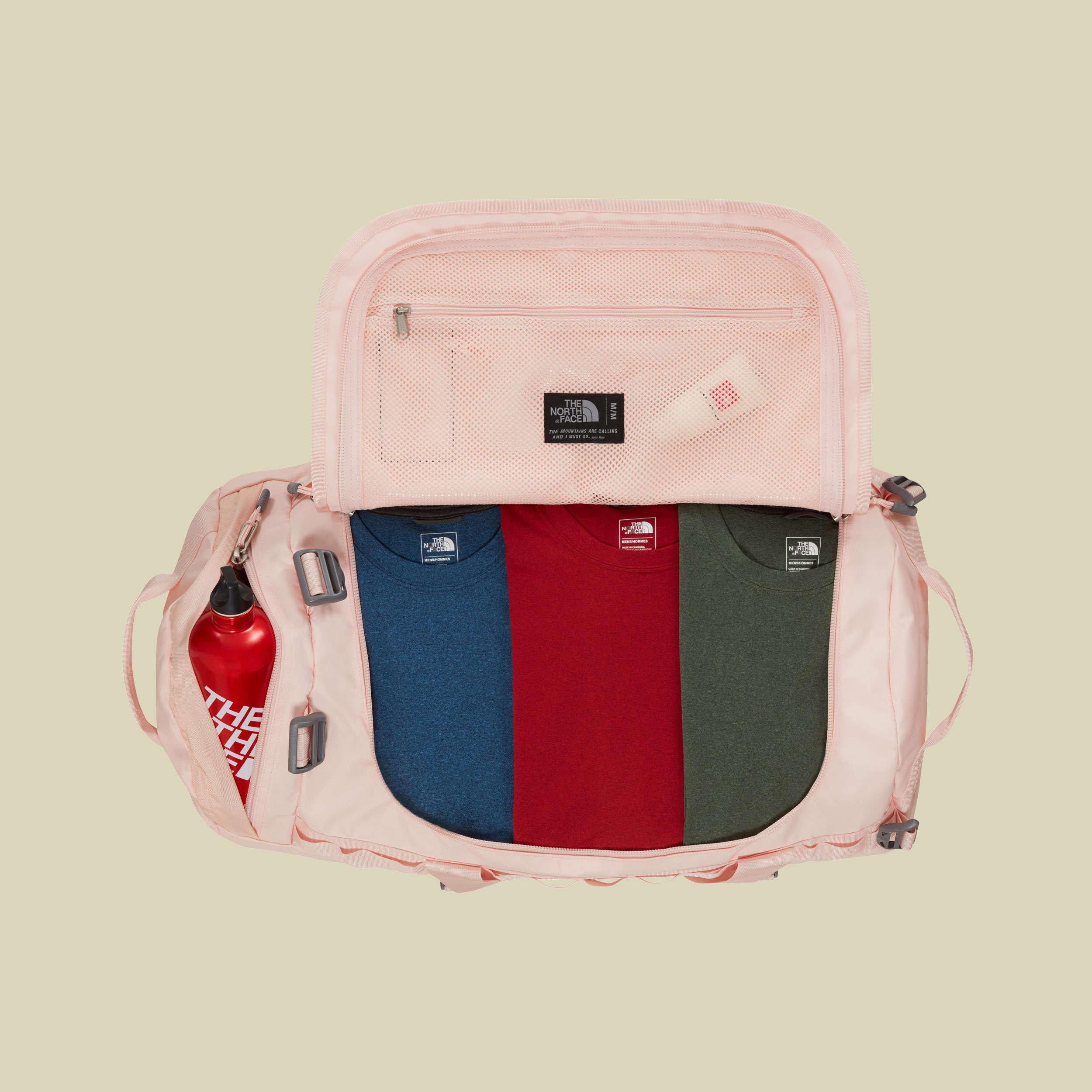 Base Camp Duffel M Volumen 71 Farbe pink salt/pink salt