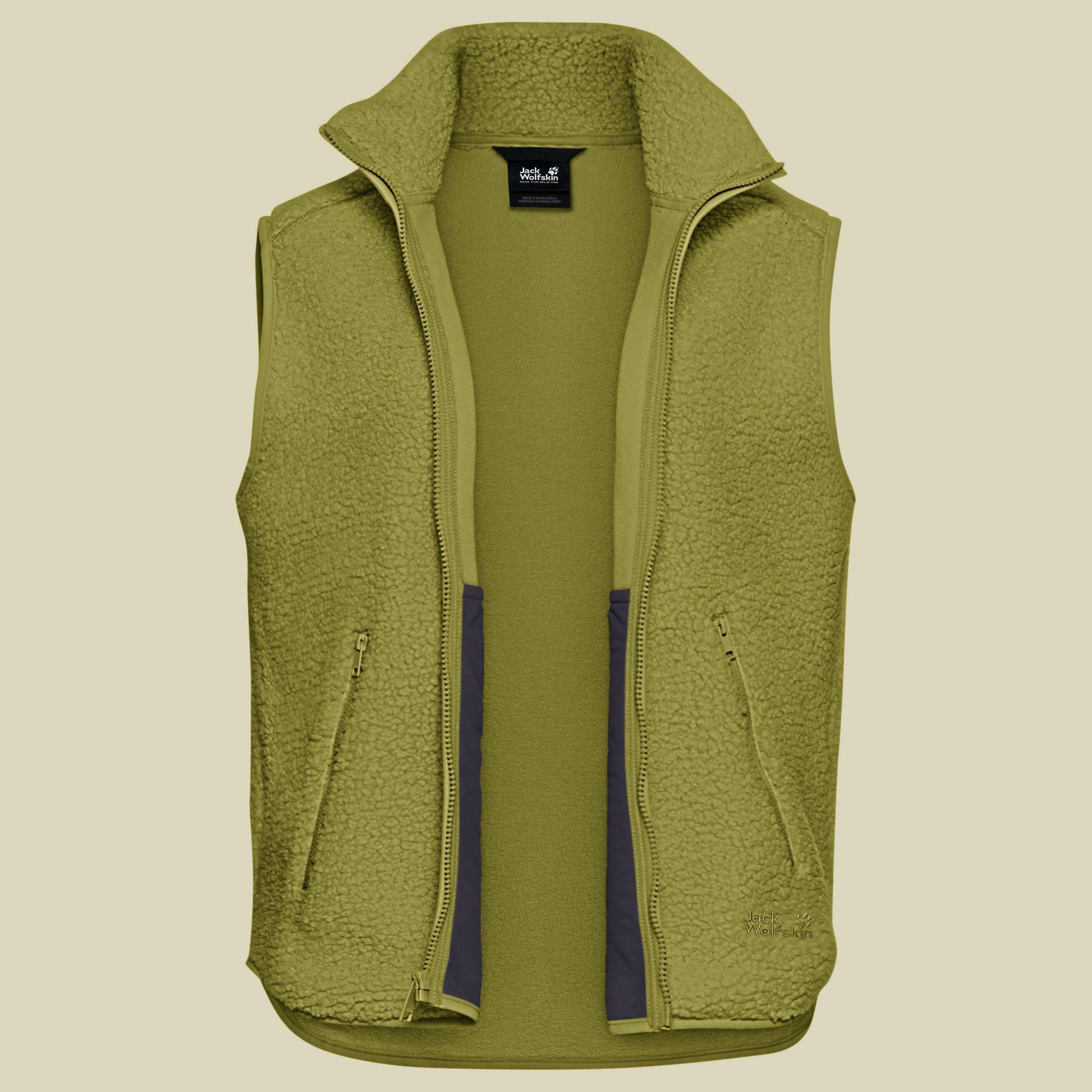High Curl Vest Women grün XXL - khaki green
