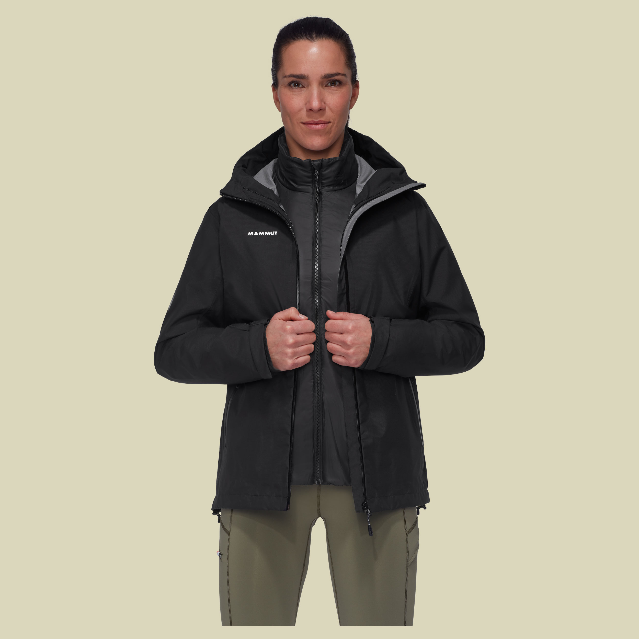 Alto Light 3 in 1 HS Hooded Jacket Women XXL schwarz - black-black