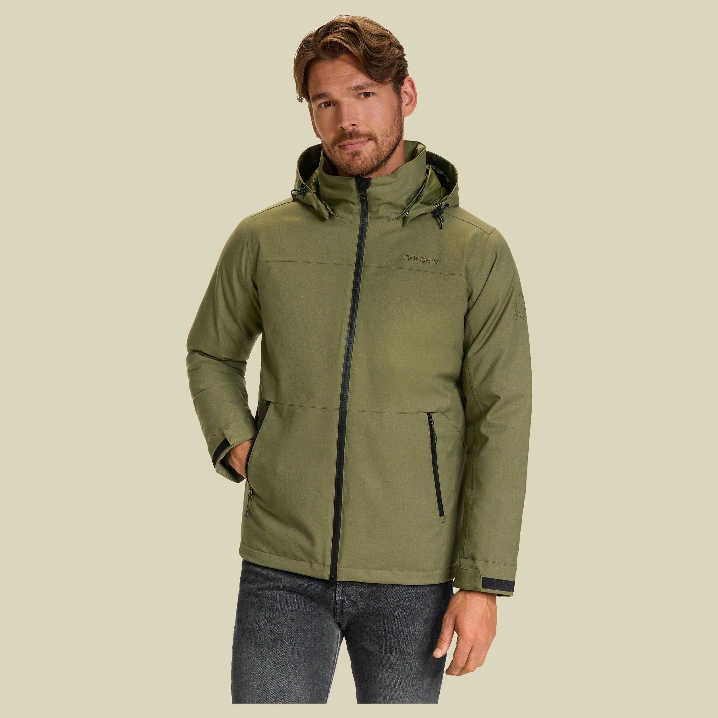 Marton M's Hardshell Down Jacket XXL grün - winter moss