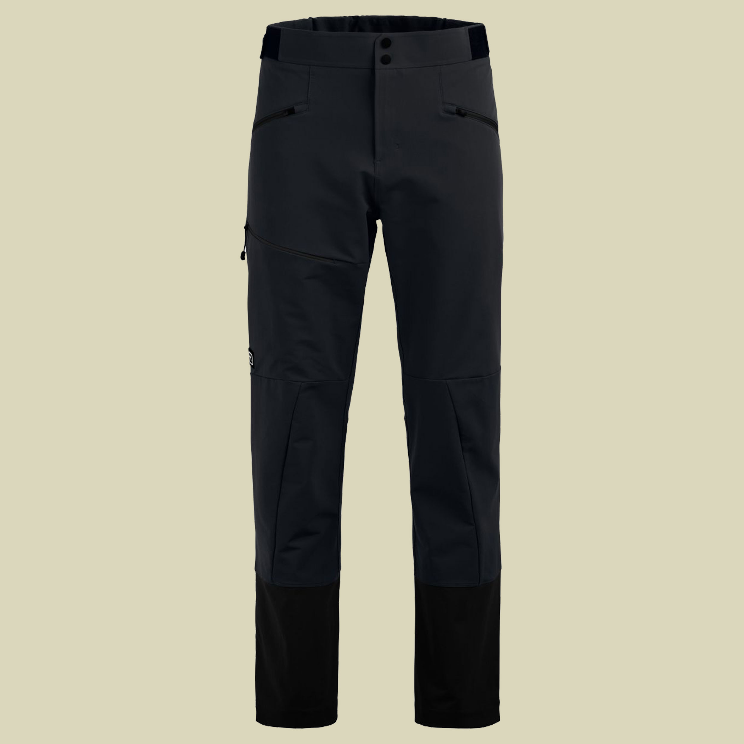 Ortler Softshell Pants Men L schwarz - black raven