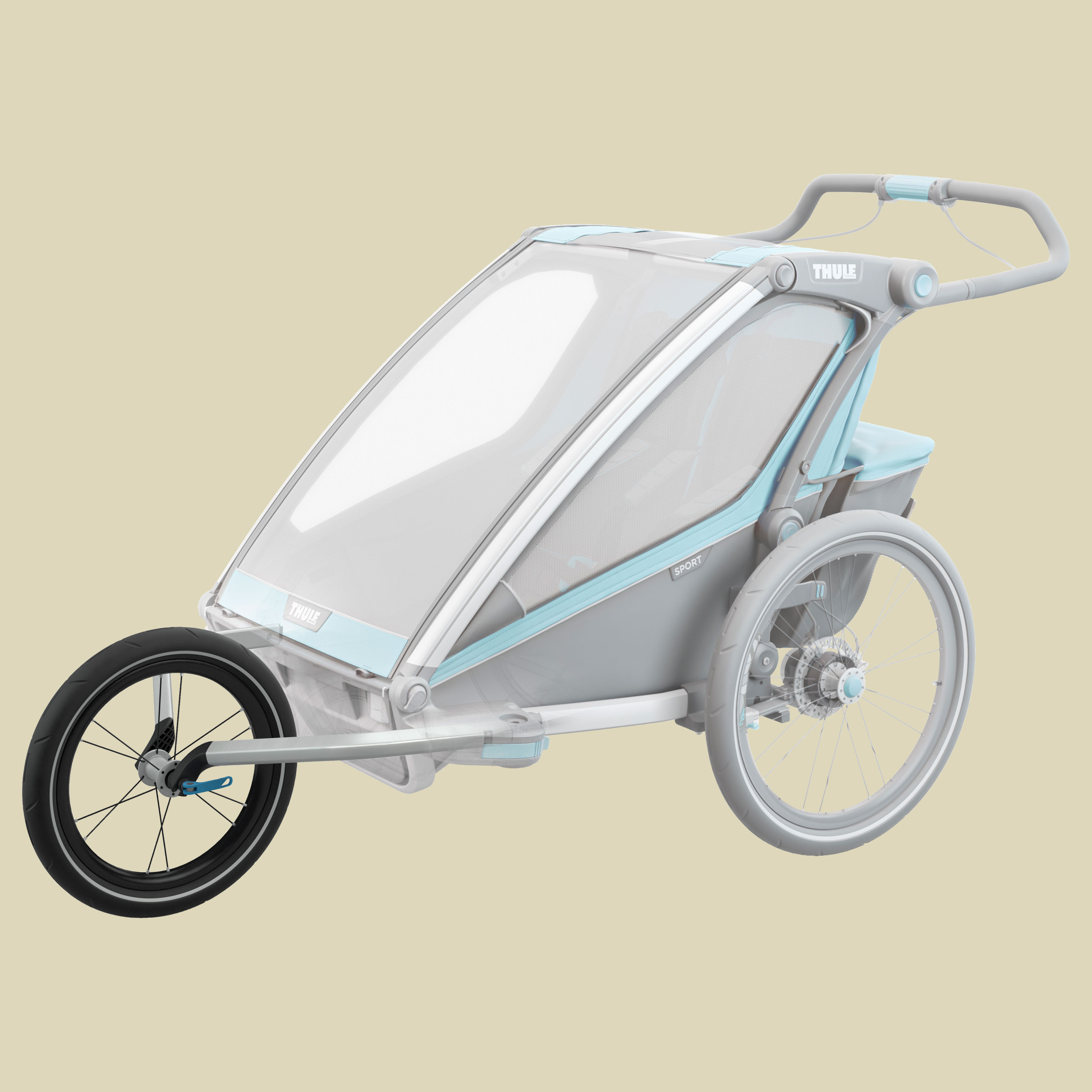 Chariot Jogging Kit 2 für 2-sitzige Kinderanhänger
