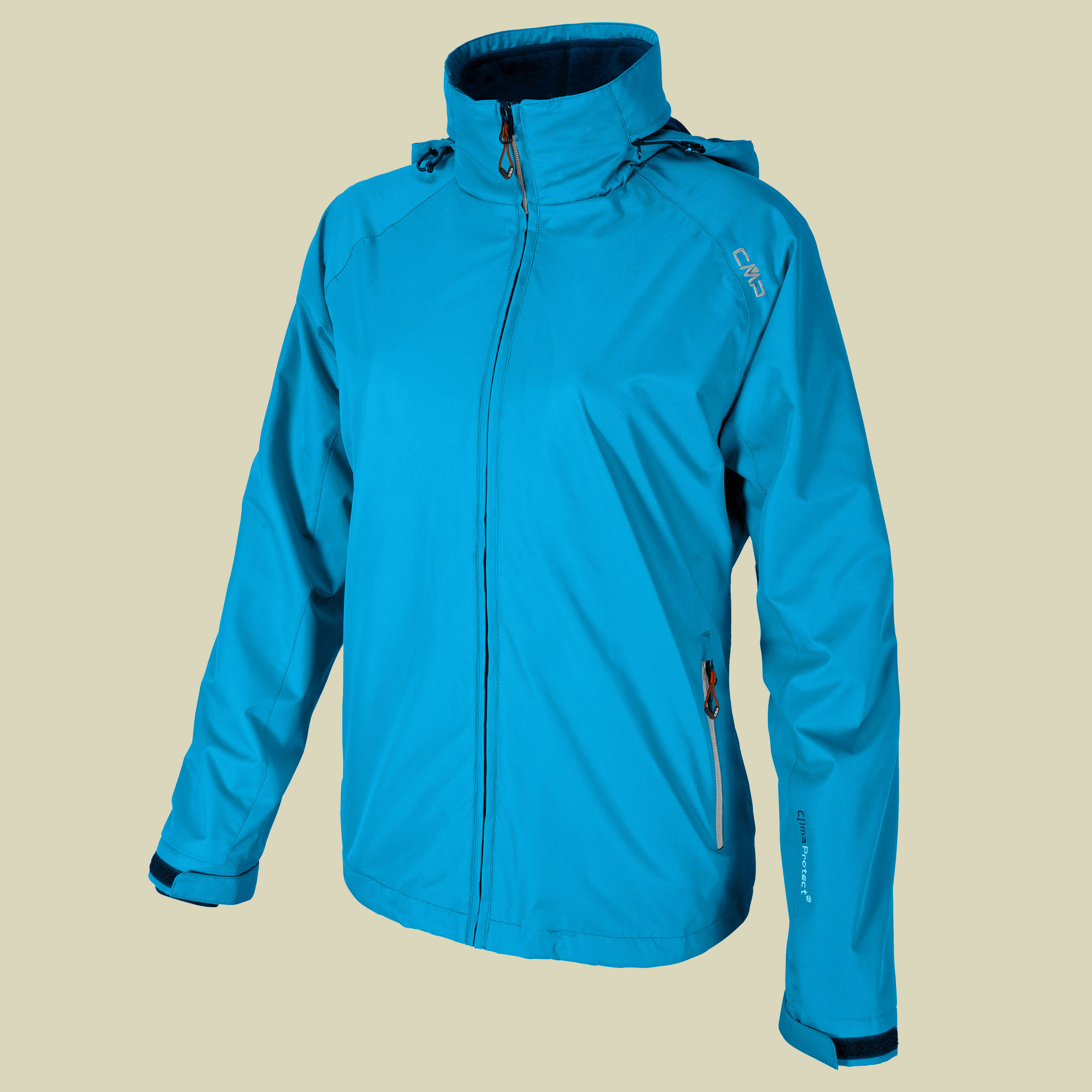 Woman Fix Hood Twill Jacket 3Z31146 Größe 34 Farbe L596 acquario-fiordaliso