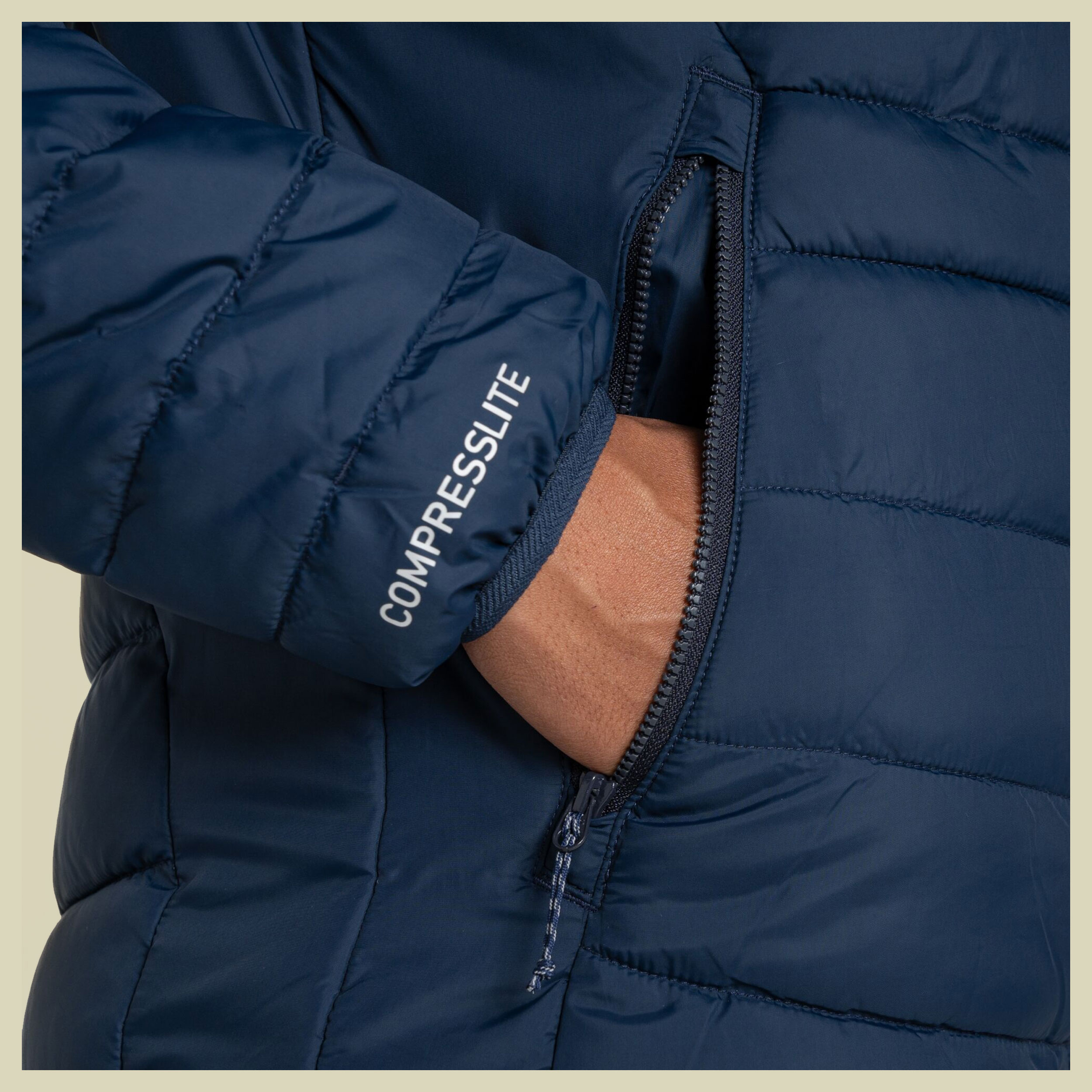 Compresslite IX Hooded Jacket  Women 46 (UK 20) blau - blue navy