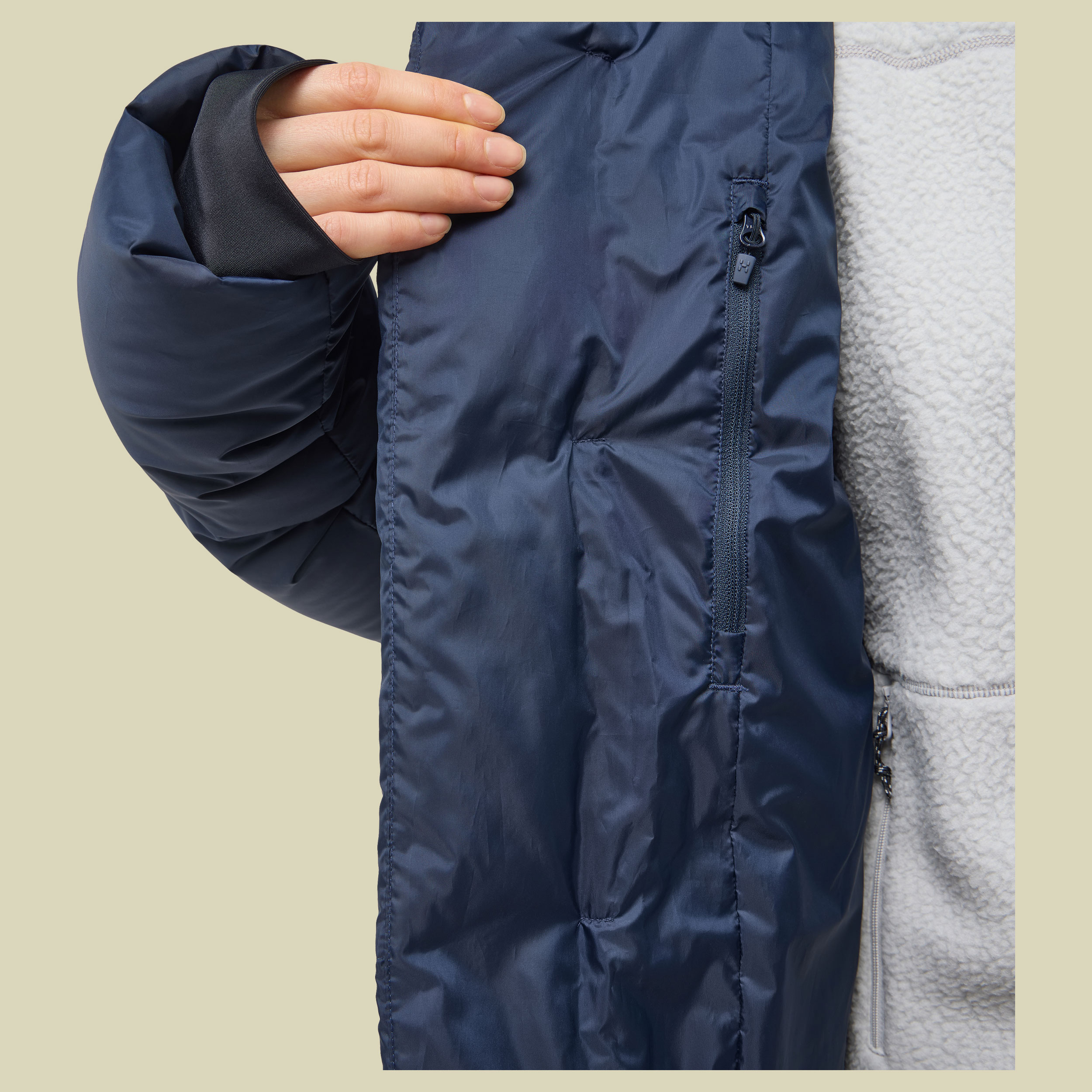 Long Down Parka Women S blau - tarn blue