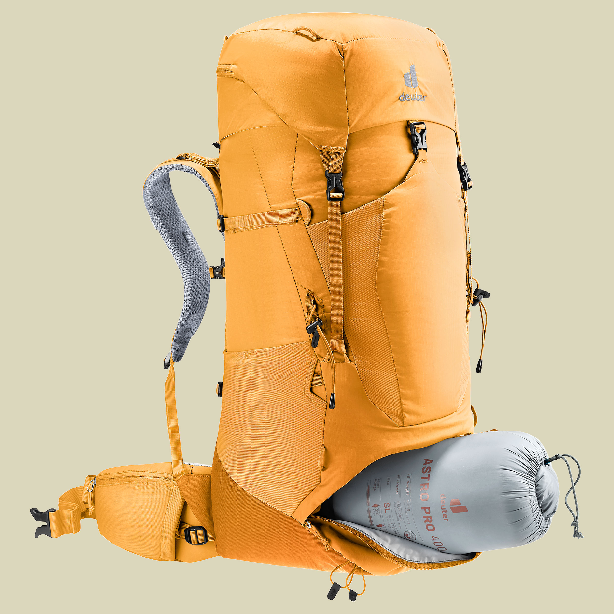 Aircontact Lite 50 + 10 gelb 50 L + 10 l - Farbe amber-maple