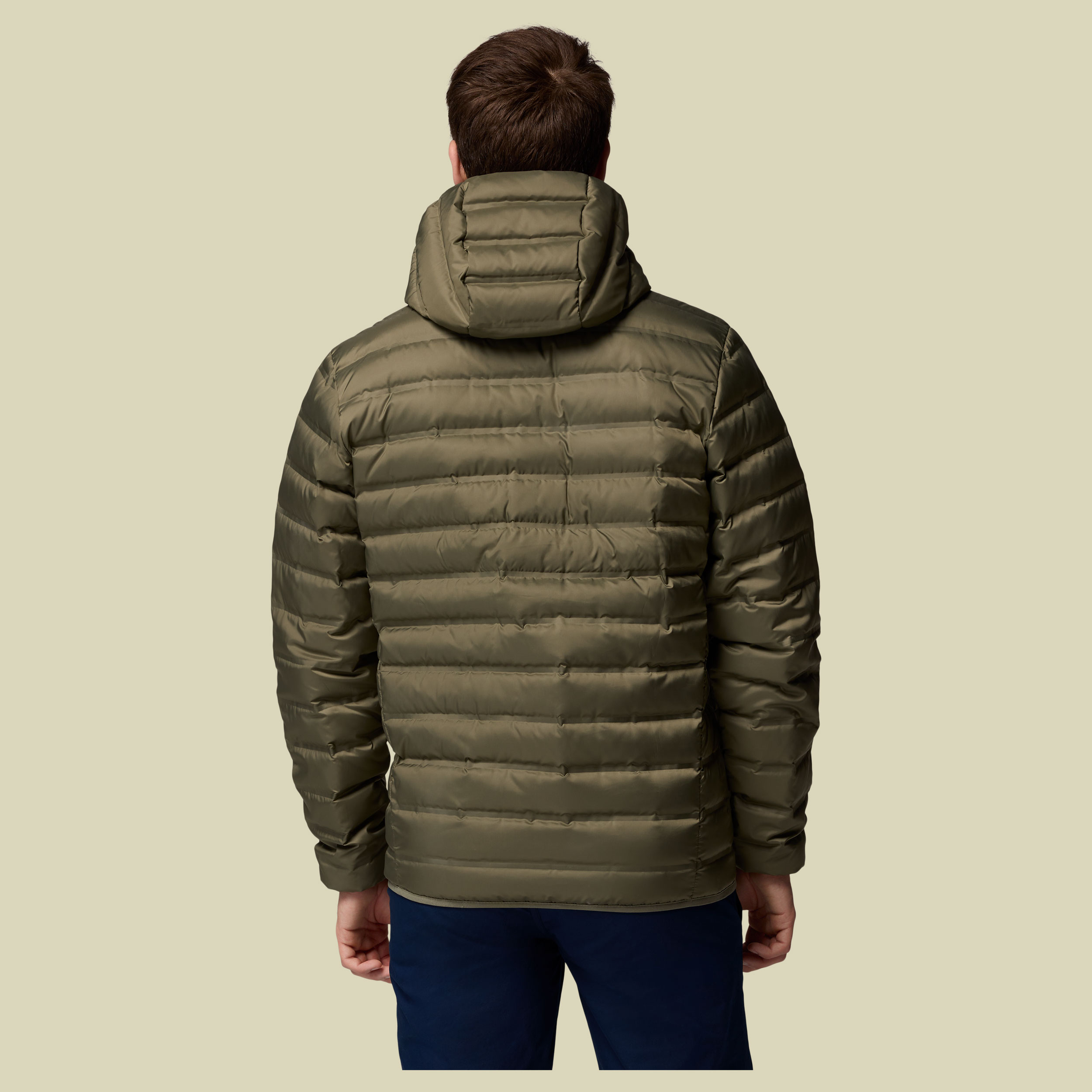 Lake 22 II Down Hooded Jacket Men XXL grün - stone green