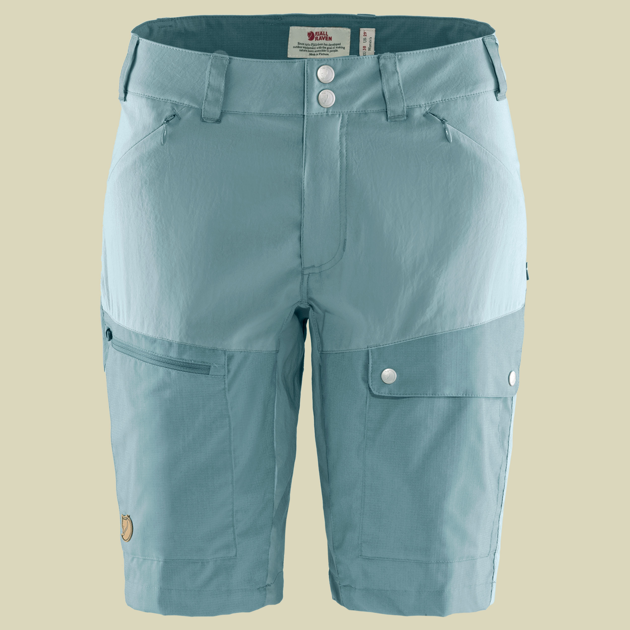 Abisko Midsummer Shorts Women Größe 42 Farbe mineral blue-clay blue