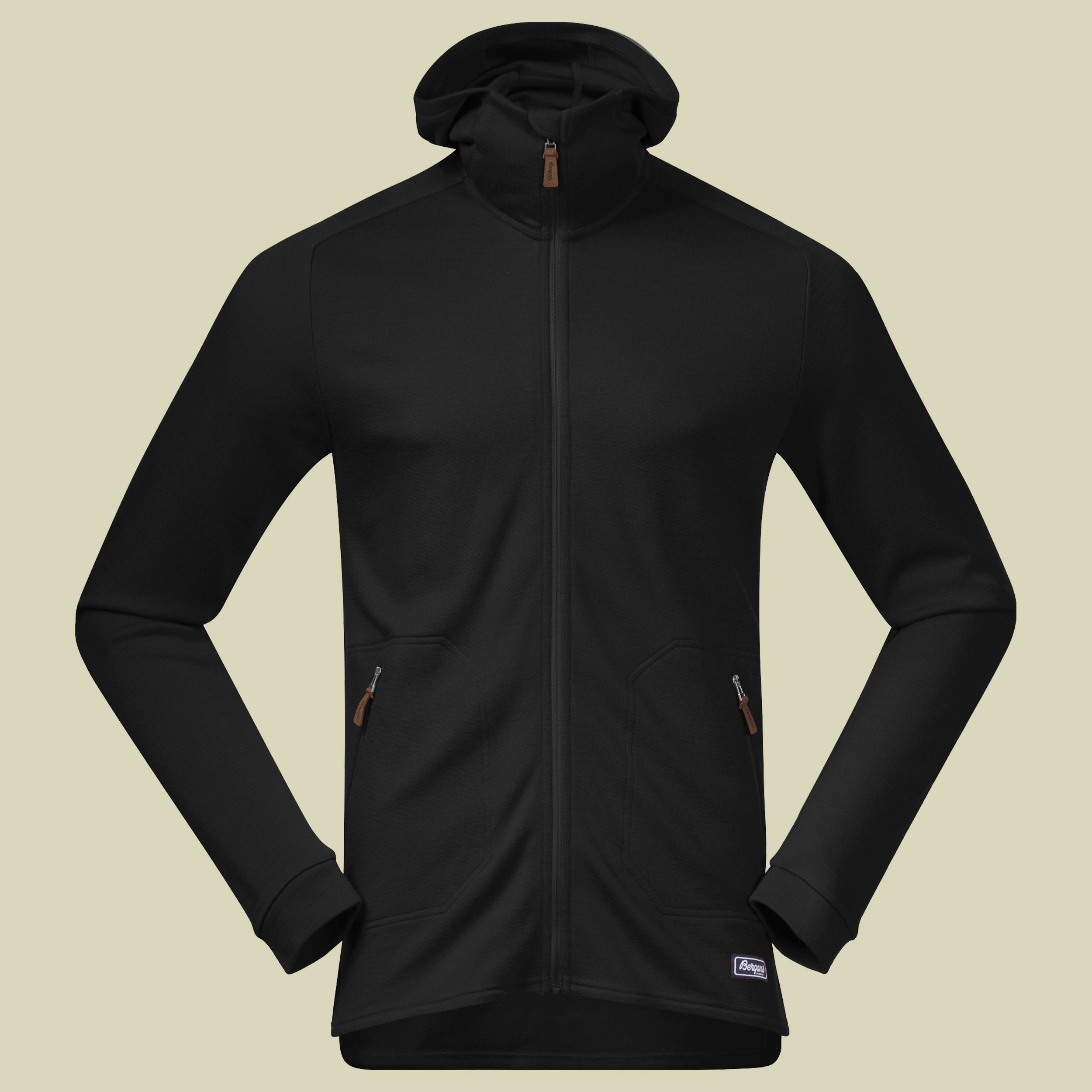 Tuva Light Wool Hood Jacket Men Größe L  Farbe black