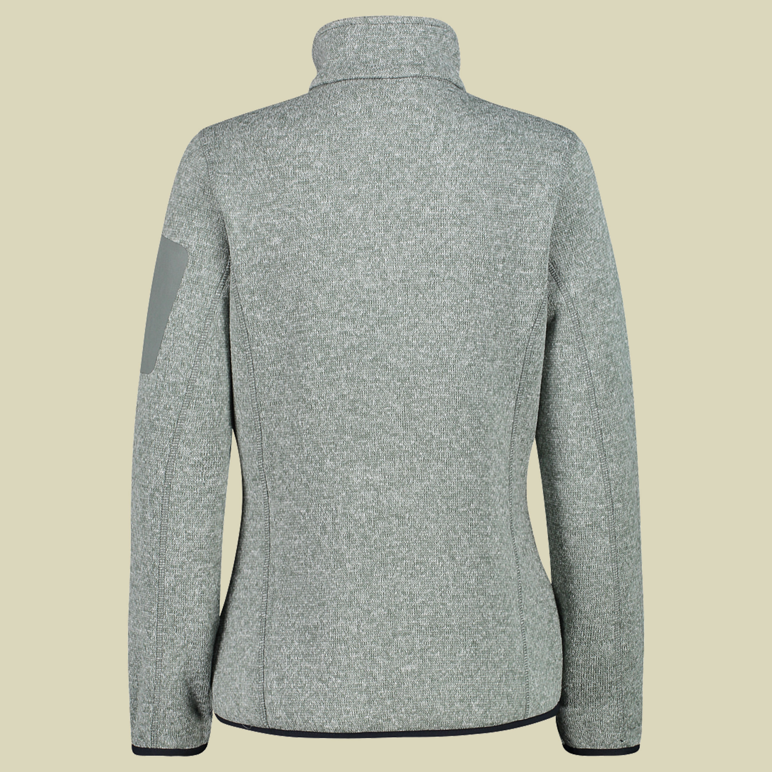 Woman Knitted Melange Fleece Jacket 3H14746 mehrfarbig 2 42 - Farbe mineral-antracite