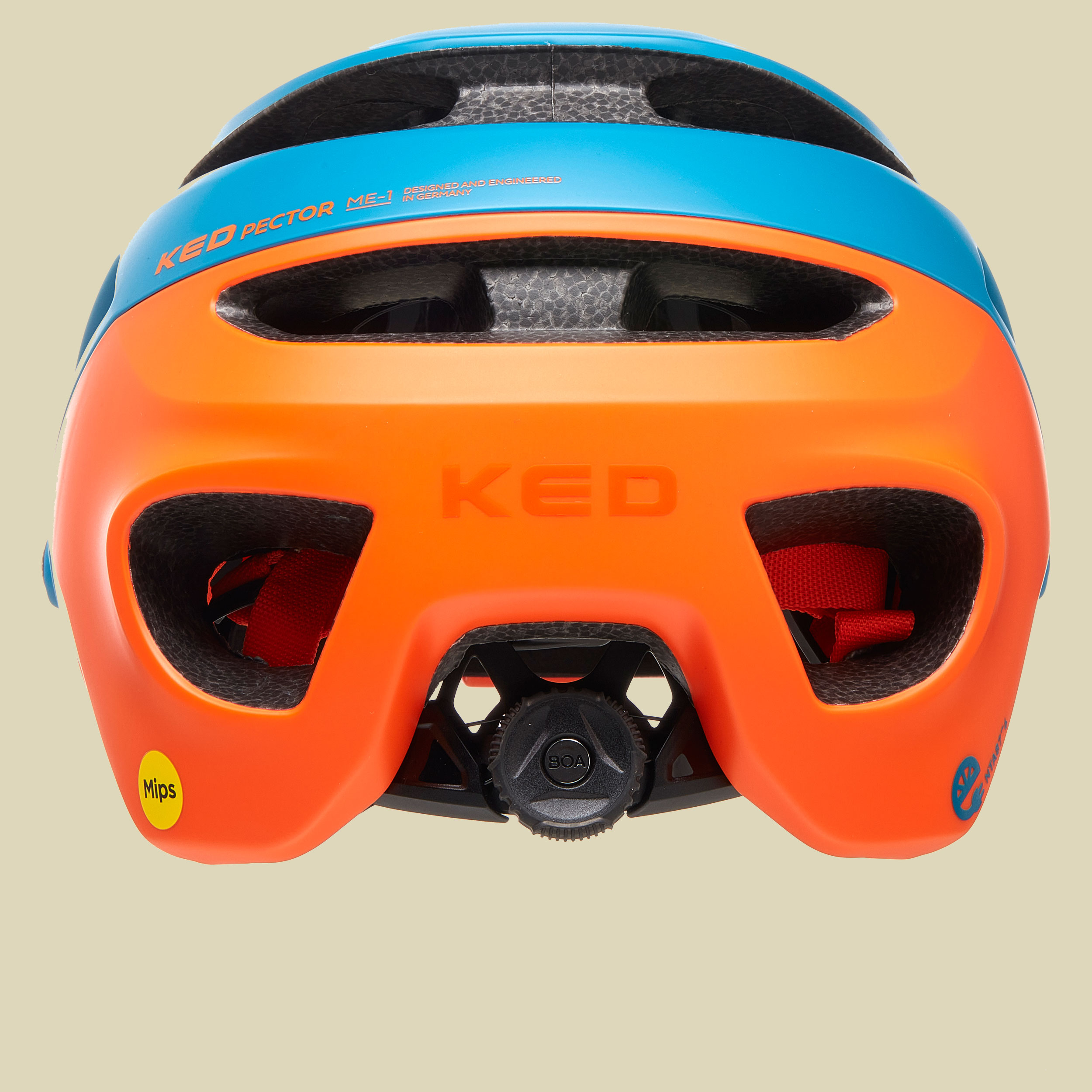 Pector ME-1 Kopfumfang L 58-61 cm Farbe petrol orange matt
