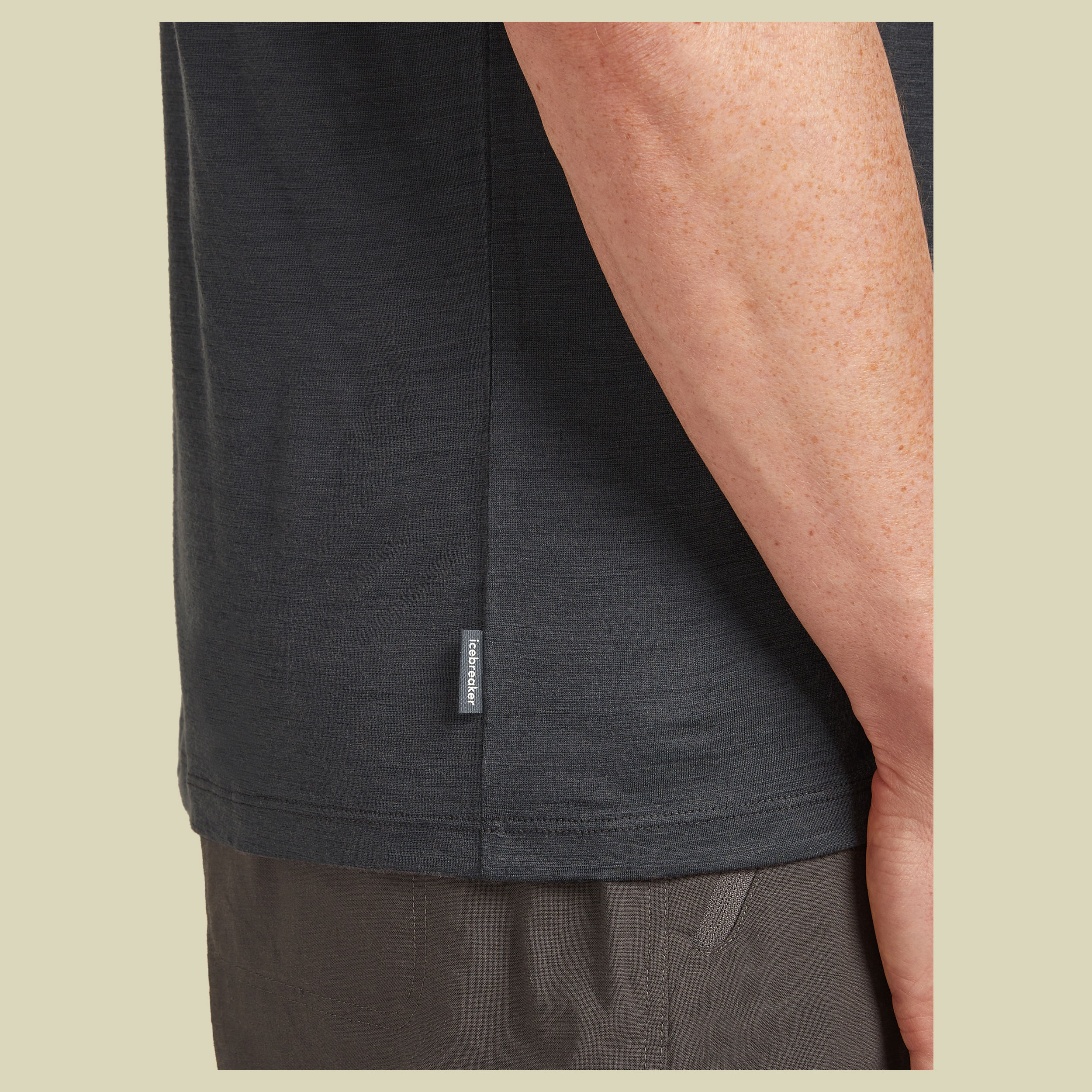 Merino 150 Tech Lite SS Tee Journey Men XXL grau - obsidian