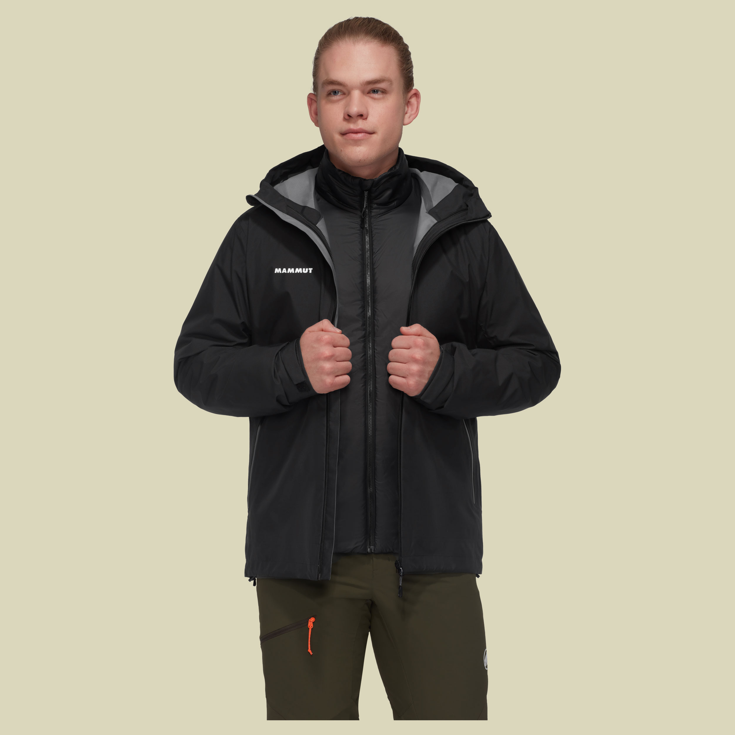 Alto Light 3 in 1 HS Hooded Jacket Men XXXL schwarz - black-black