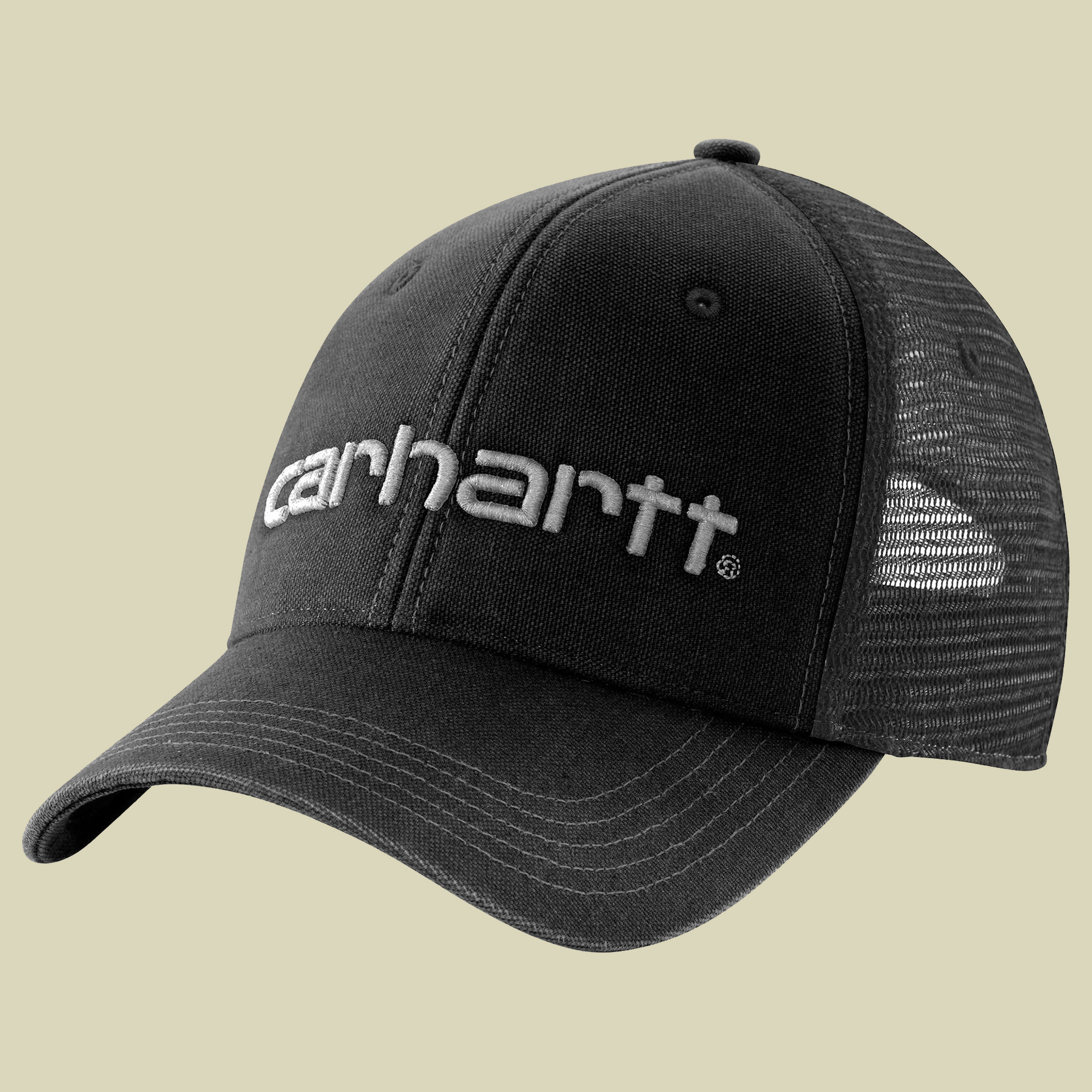 Canvas Mesh-Back Logo Graphic Cap