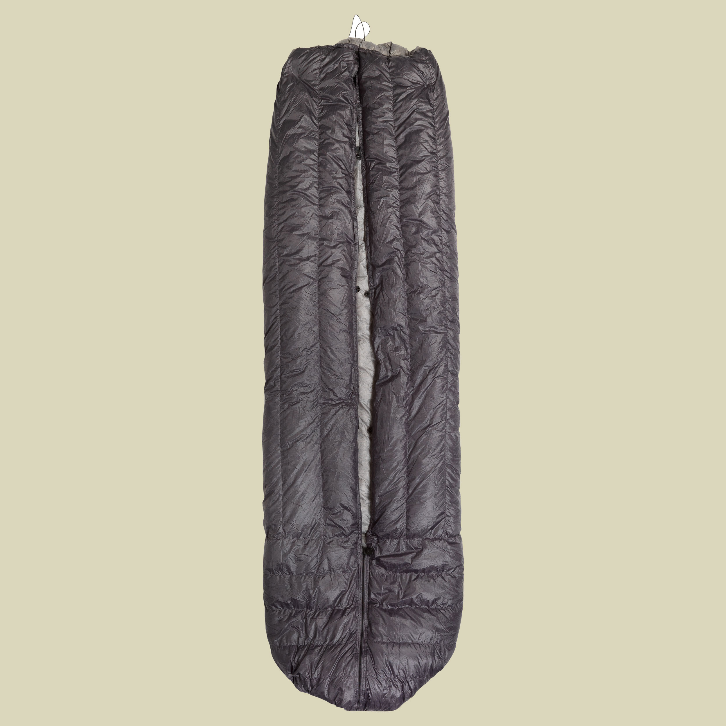 Hammock Top Quilt Down Maße: 210 x 135 cm Farbe: tempest gray/ silverbird