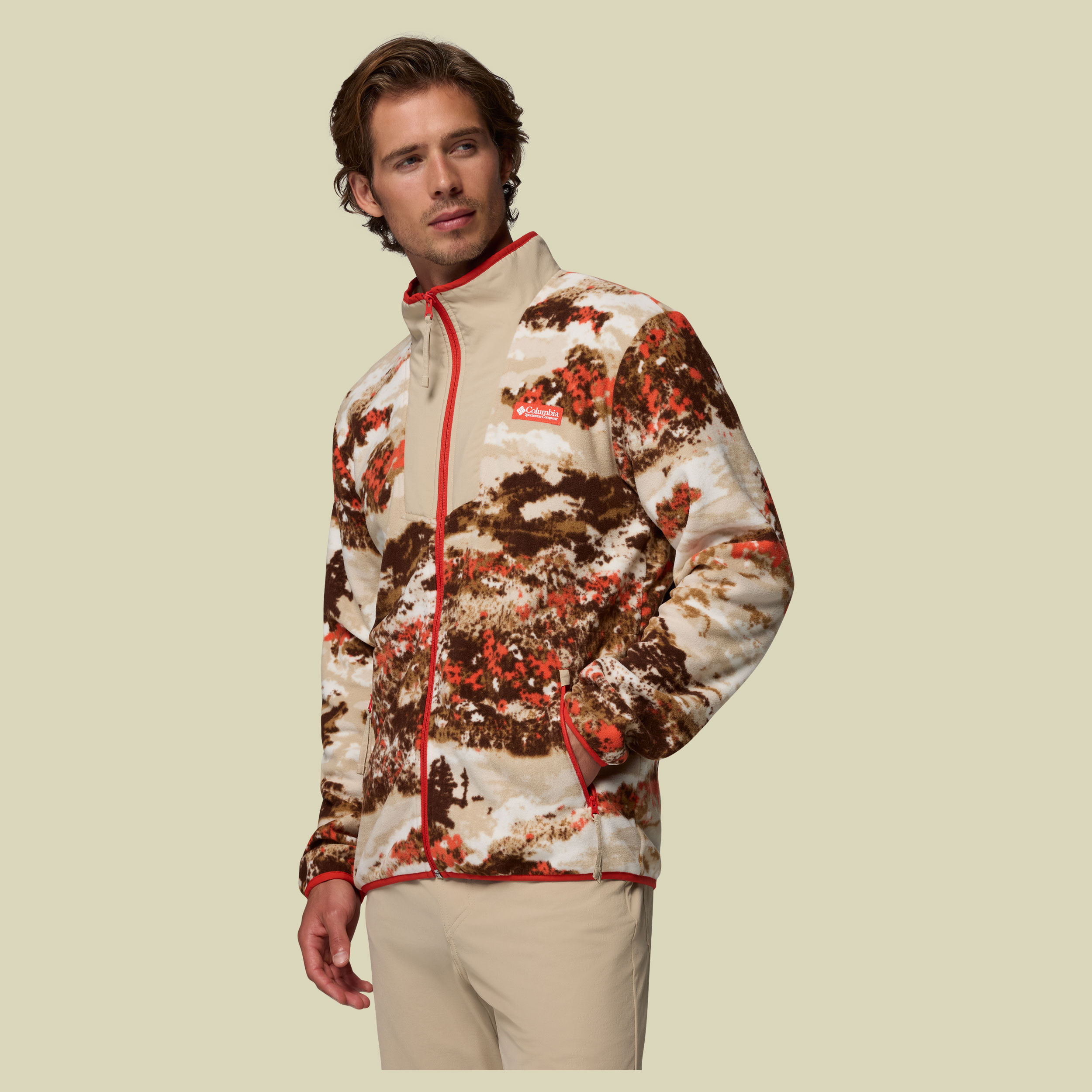 Sequoia Grove Printed Full Zip Men S mehrfarbig rot - zing,fieldaze