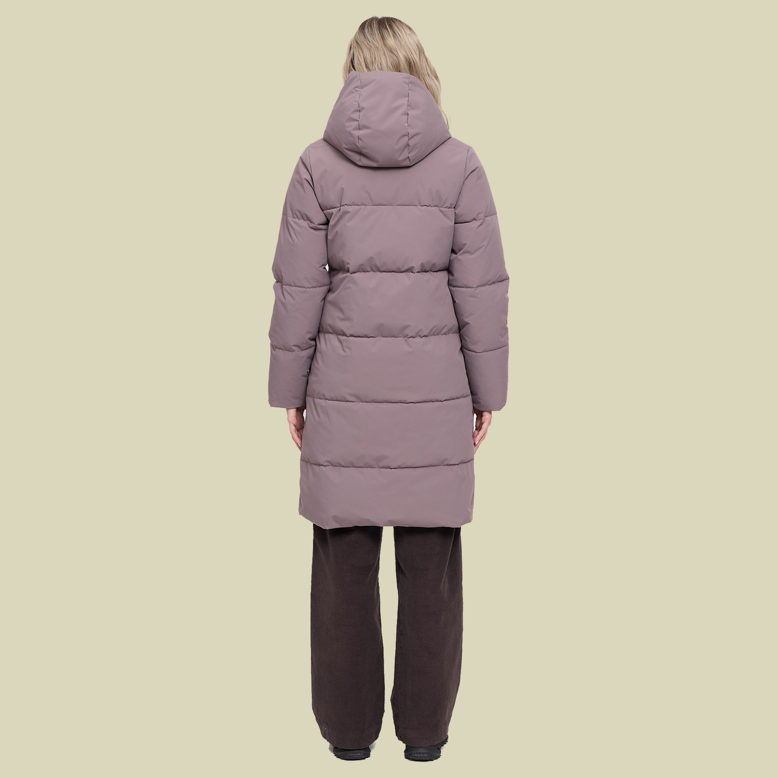 Basic Puffer Coat Women L grau - sparrow