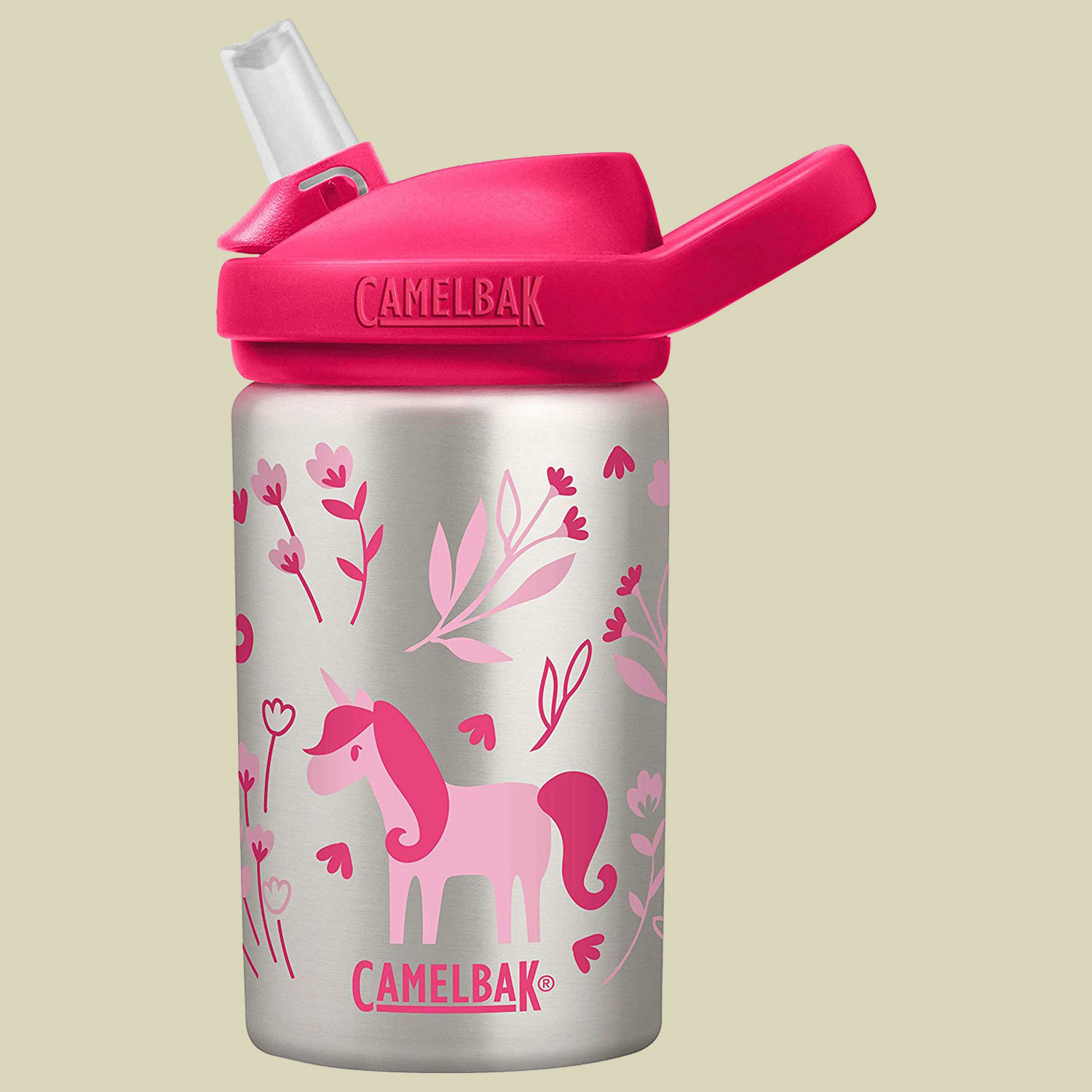 Eddy+ Kids Single Wall Stainless Volumen 400 Farbe unicorn & blooms