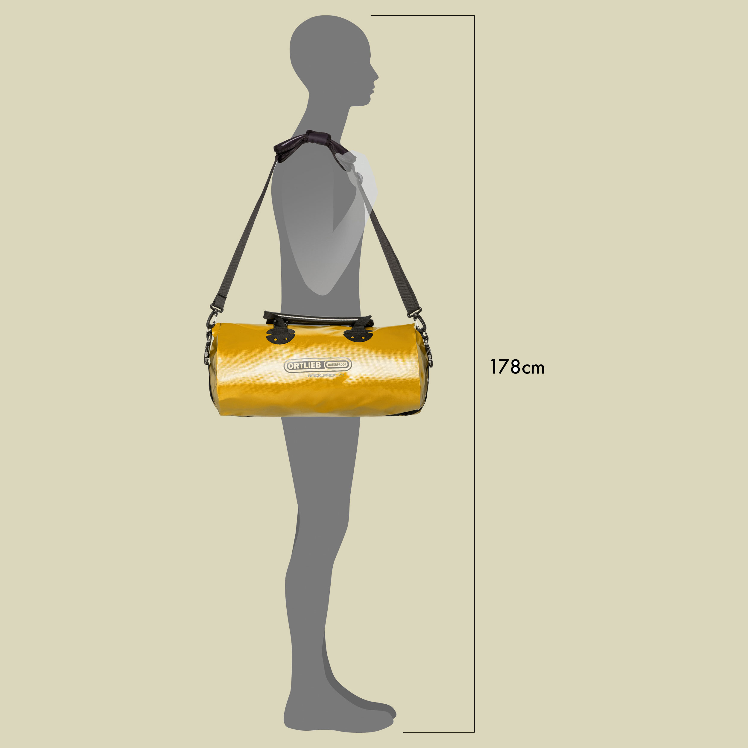 Rack-Pack Größe S (24L) Farbe sunyellow