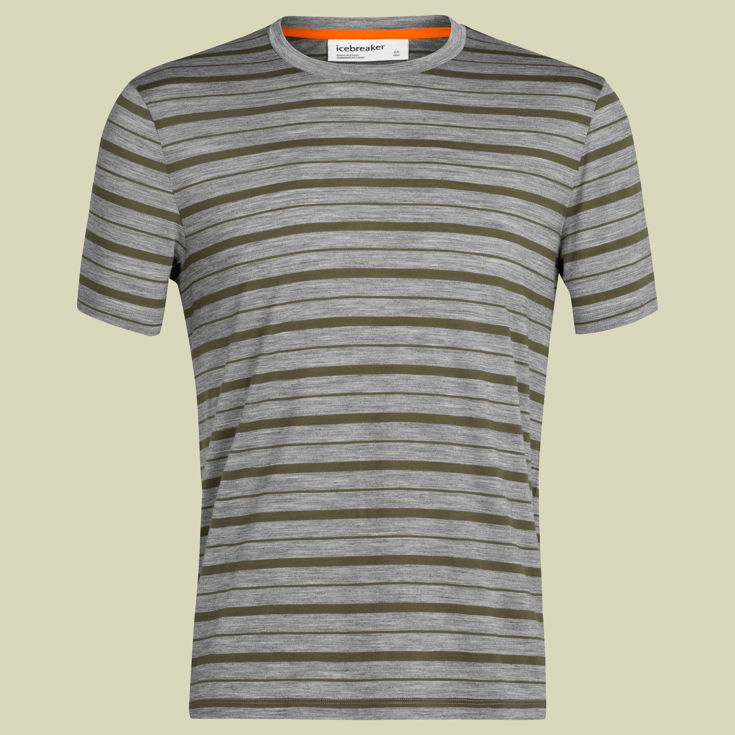 Wave SS Tee Stripe Men Größe M  Farbe metro heather/loden