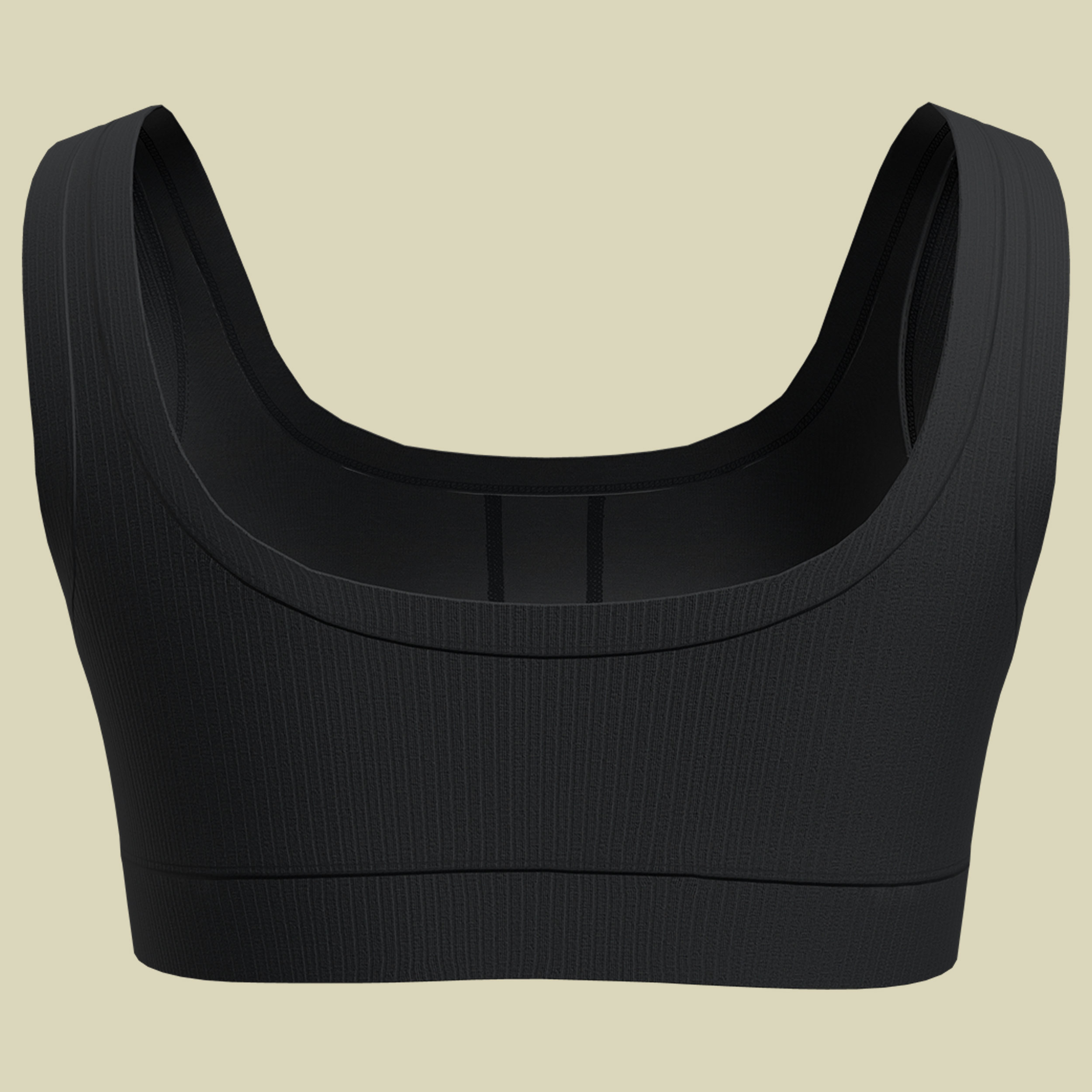 Merino Rib Lotus Bra Women S schwarz - black